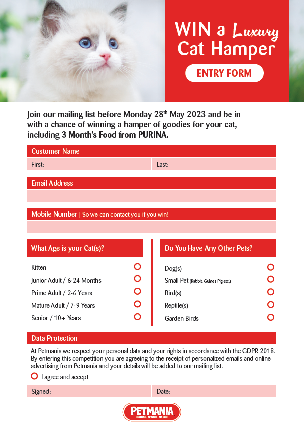 Entry Form for Competition - Desktop