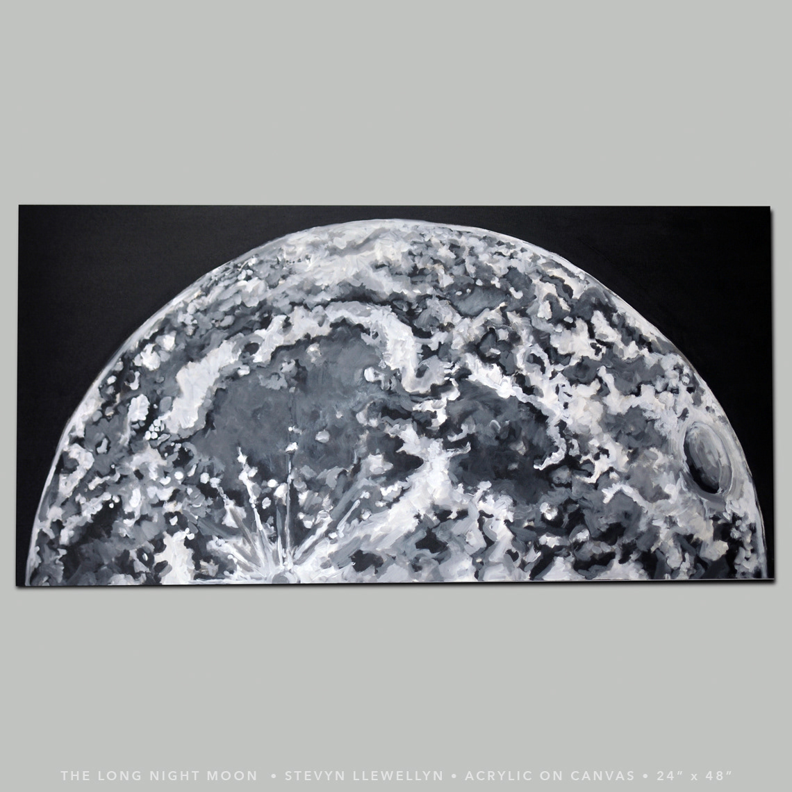The Long Night Moon • Acrylic on Canvas • 46" x 24" • 2023