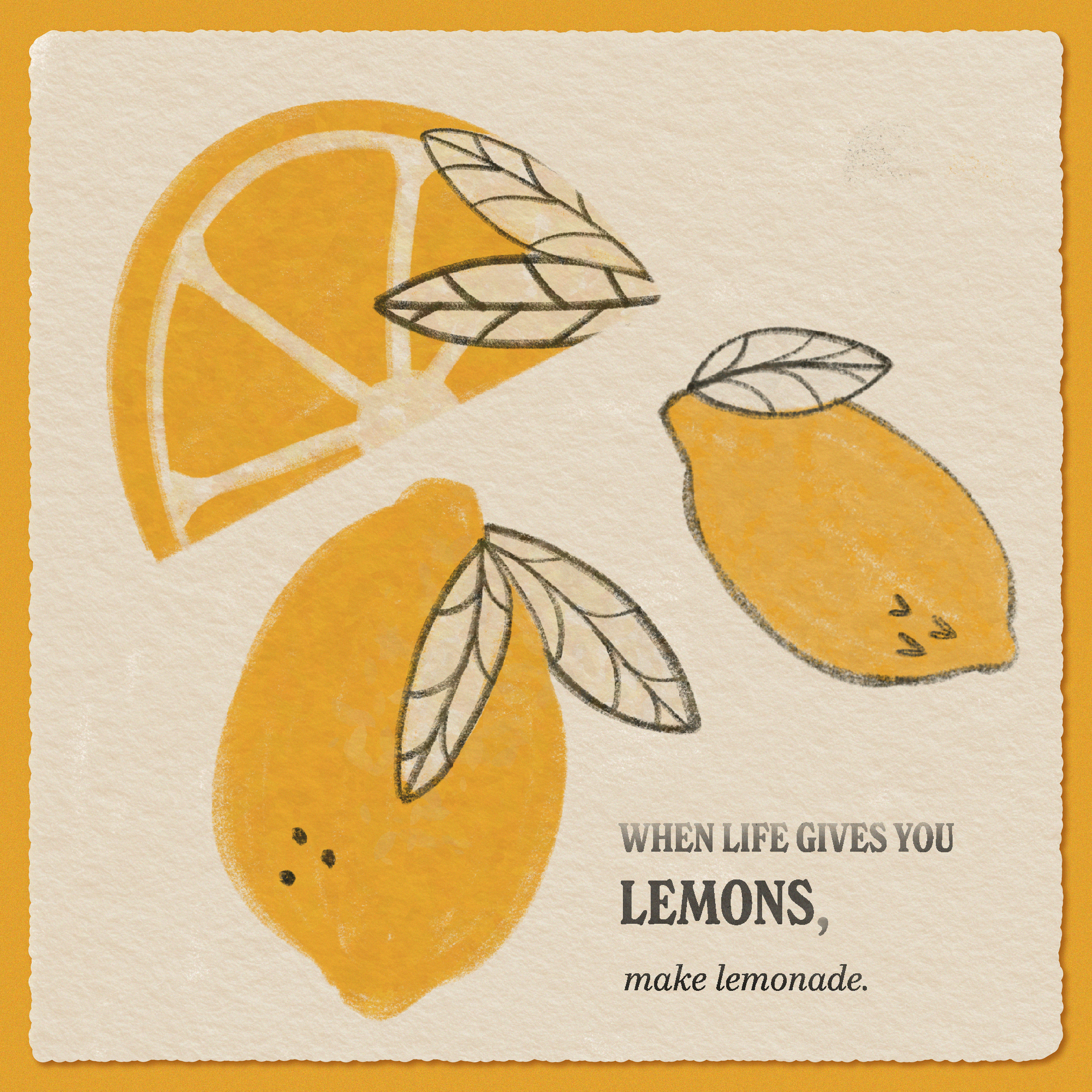 Lemon Digital Illustration