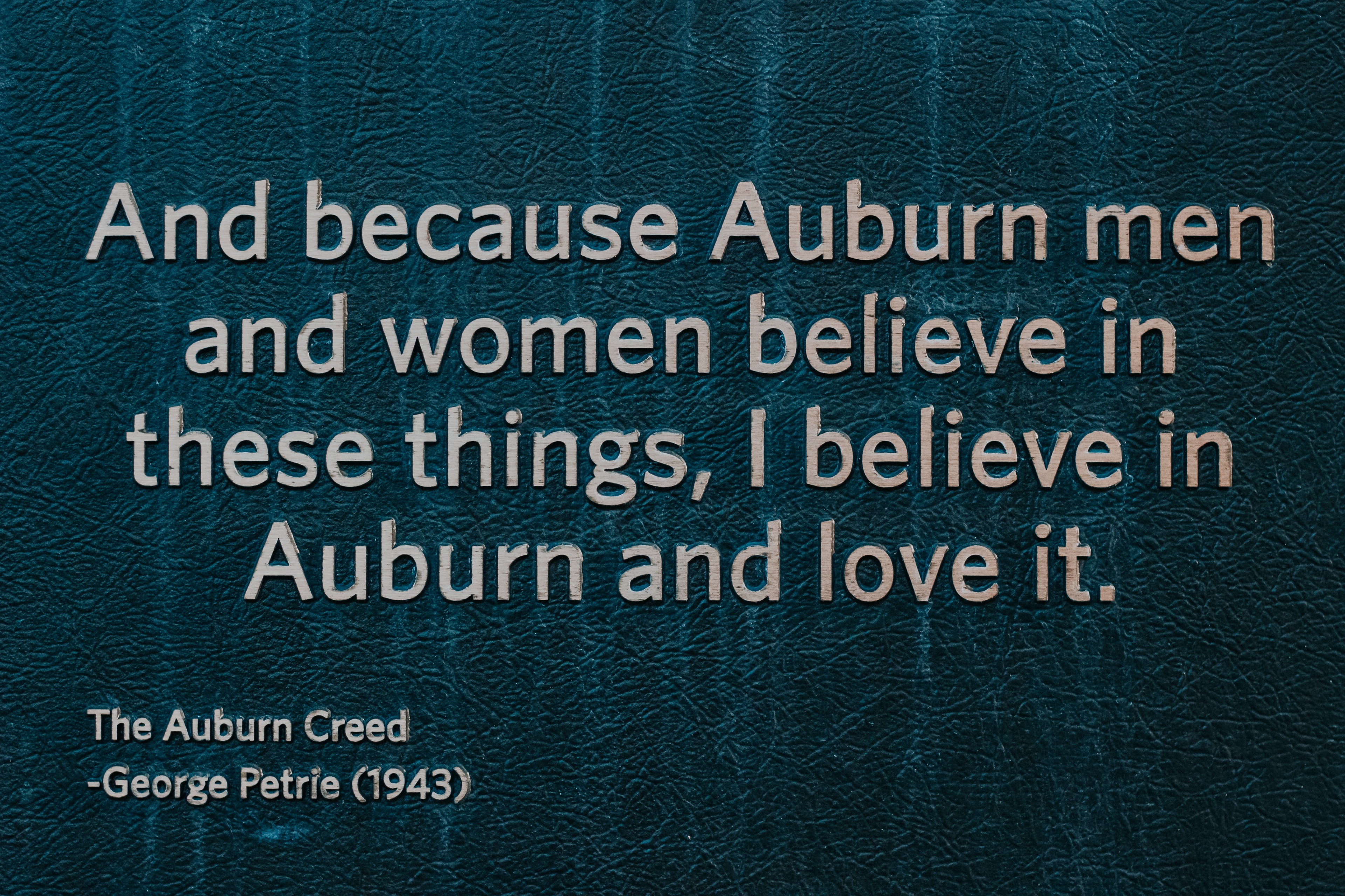 The Auburn Creed