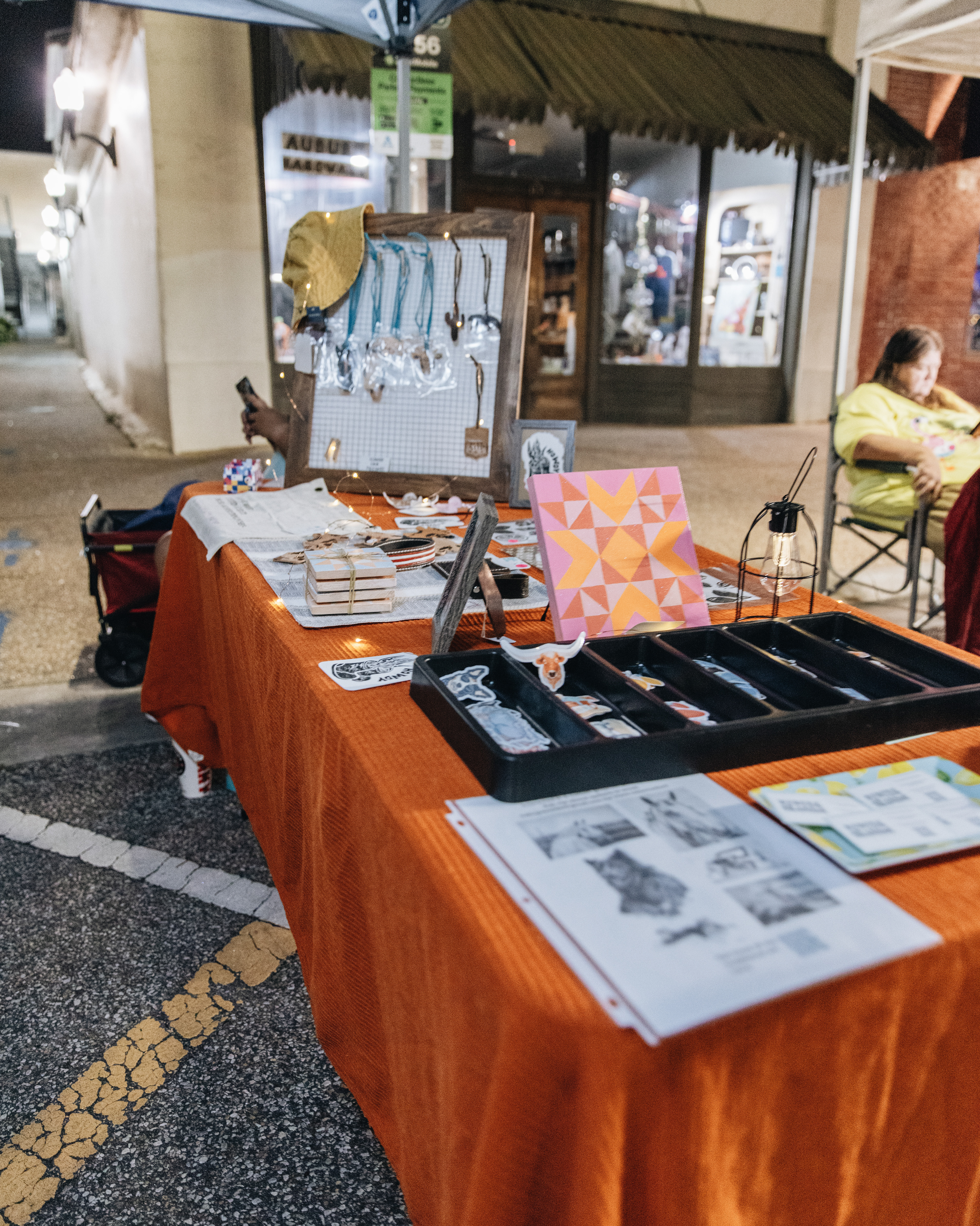 Summernight Art Walk Booth