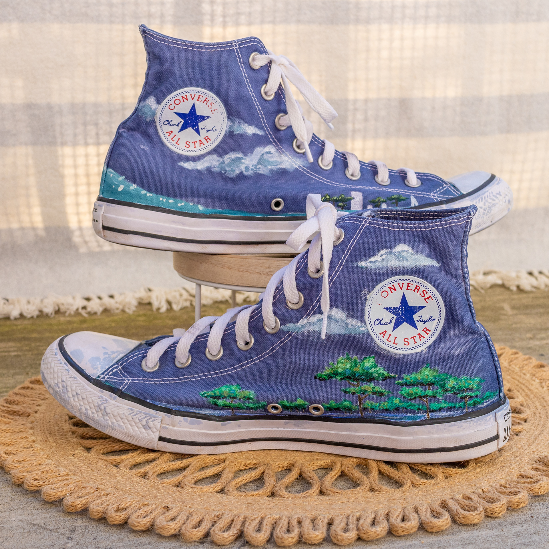 Florida-Inspired Converse Dye and Paint