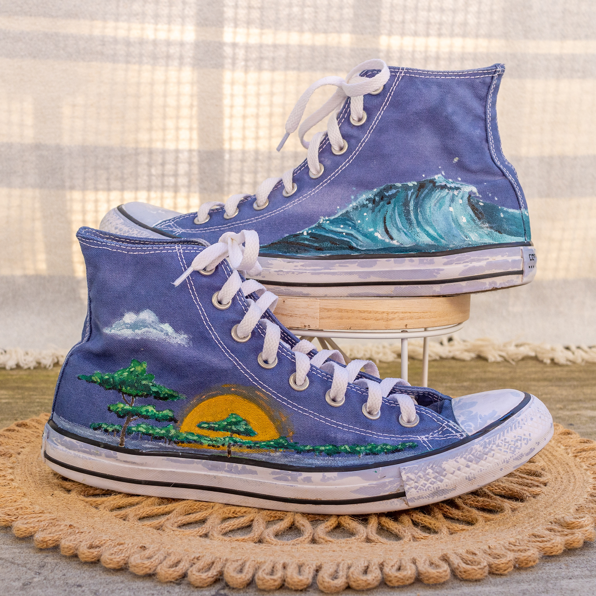 Florida-Inspired Converse Dye and Paint