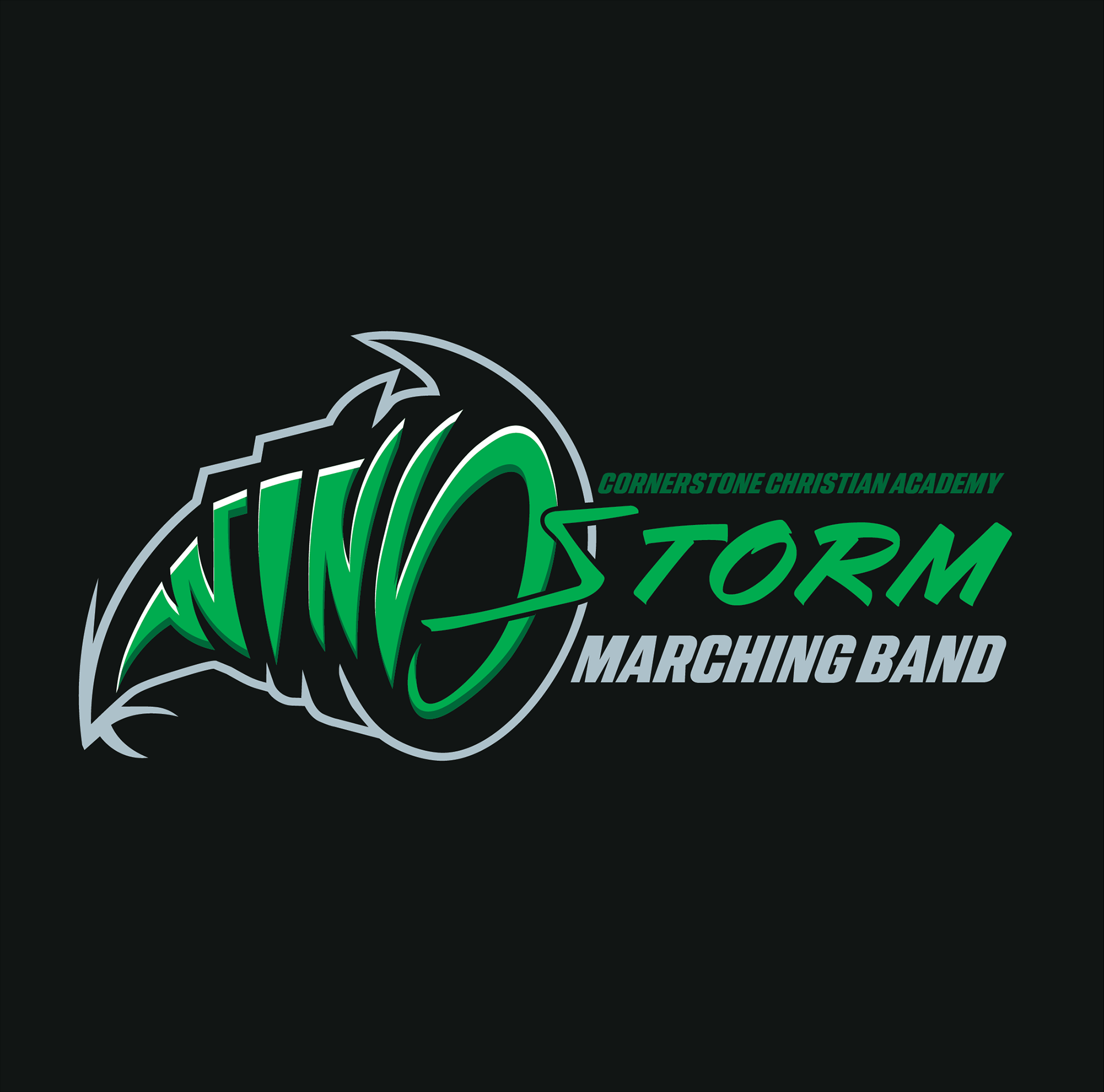 Cornerstone Windstorm Marching Band Logo