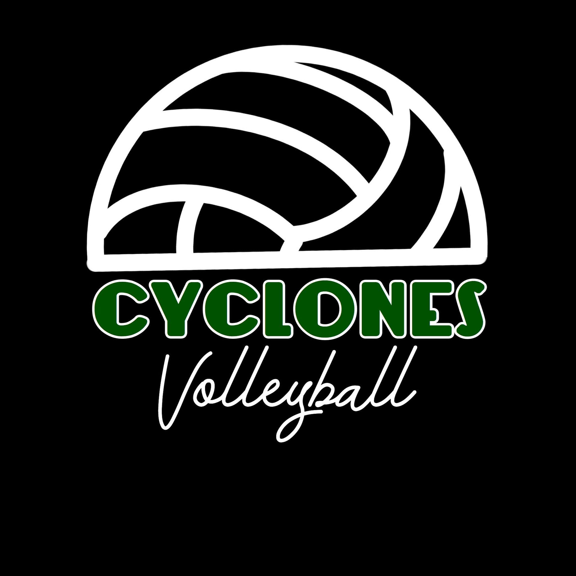 Cyclones Volleyball Tee Design