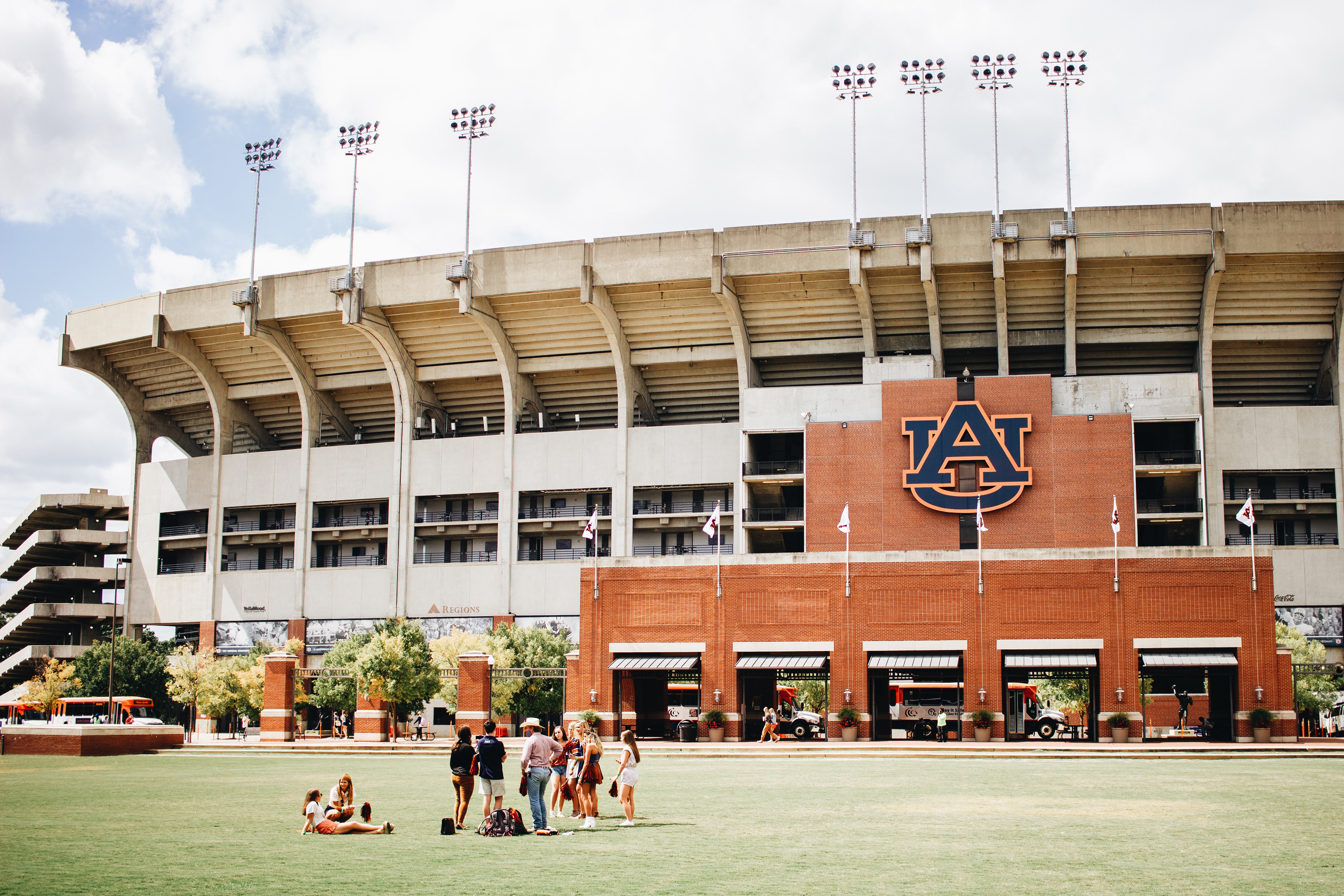 preparation for the first game day at Auburn Fall 2020