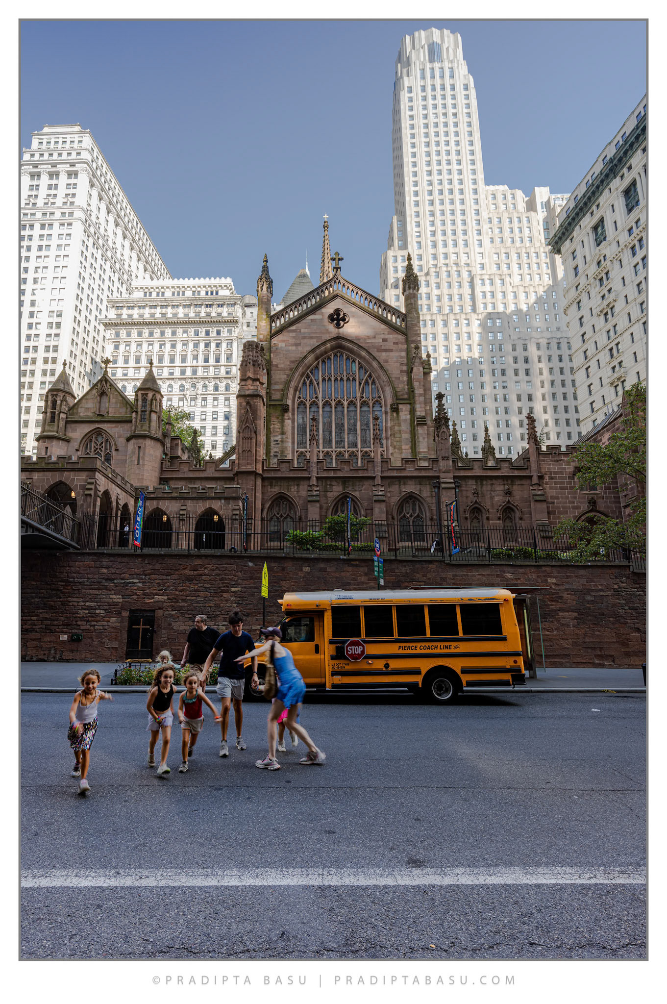 NYC - the monotone financial district buildings provides the backdrop to enhance the old architecture; the streets and the chaos around always has a story to tell.