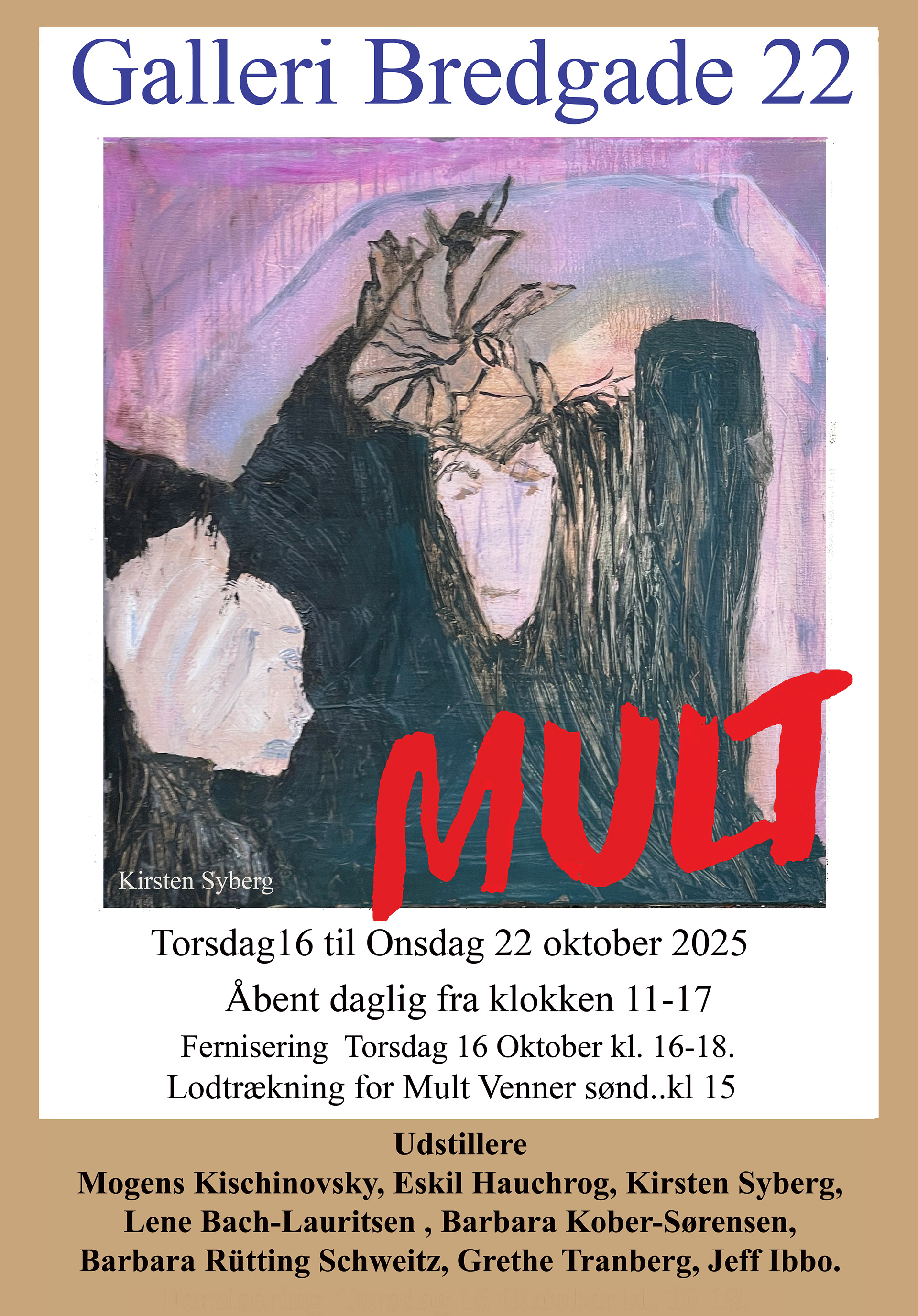 Kunstnersammenslutningen MULT 2025 i Galleri Bredgade 22