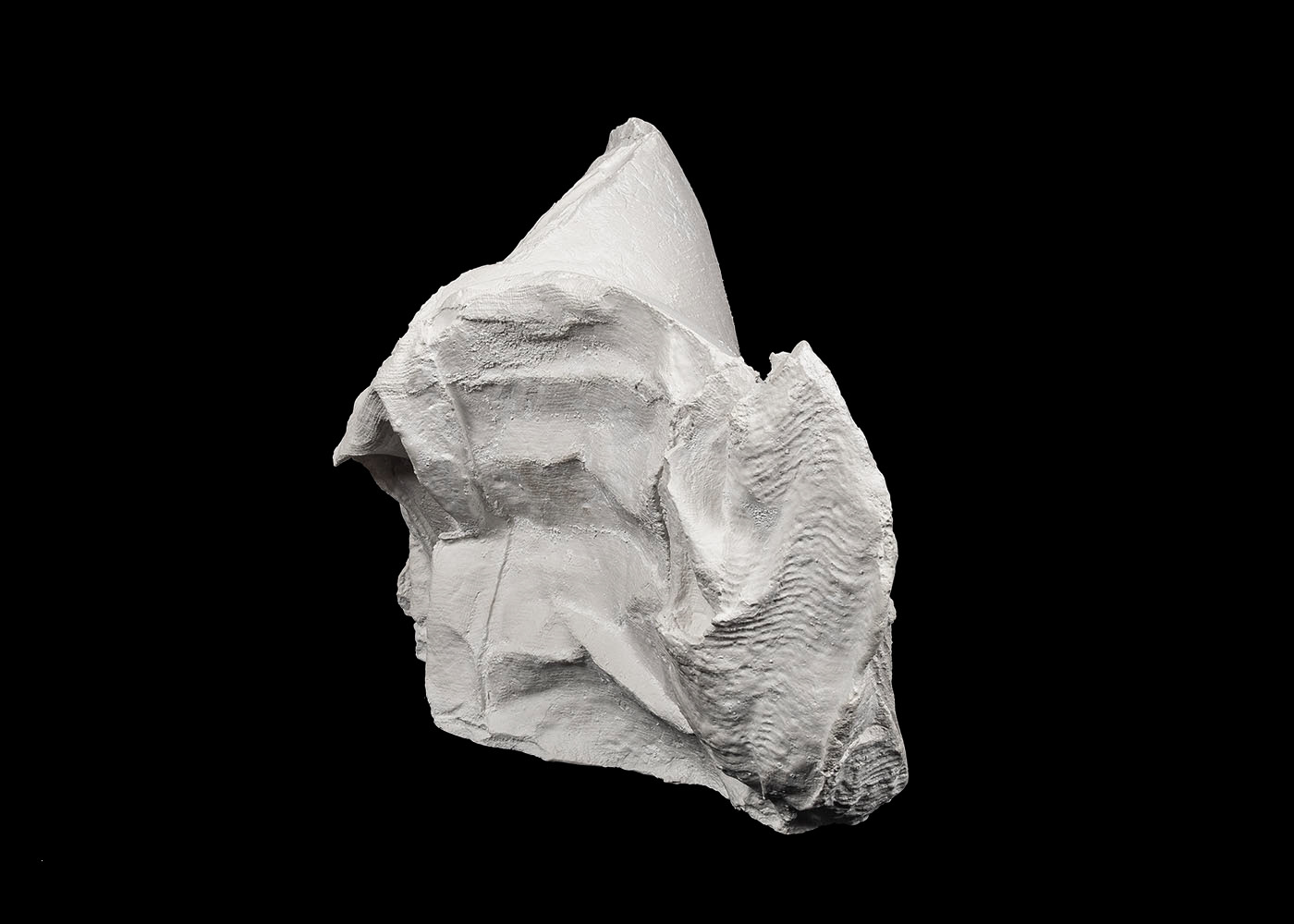 Rock Formation #13 (2019), plaster, 54 x 25 x 22 cm