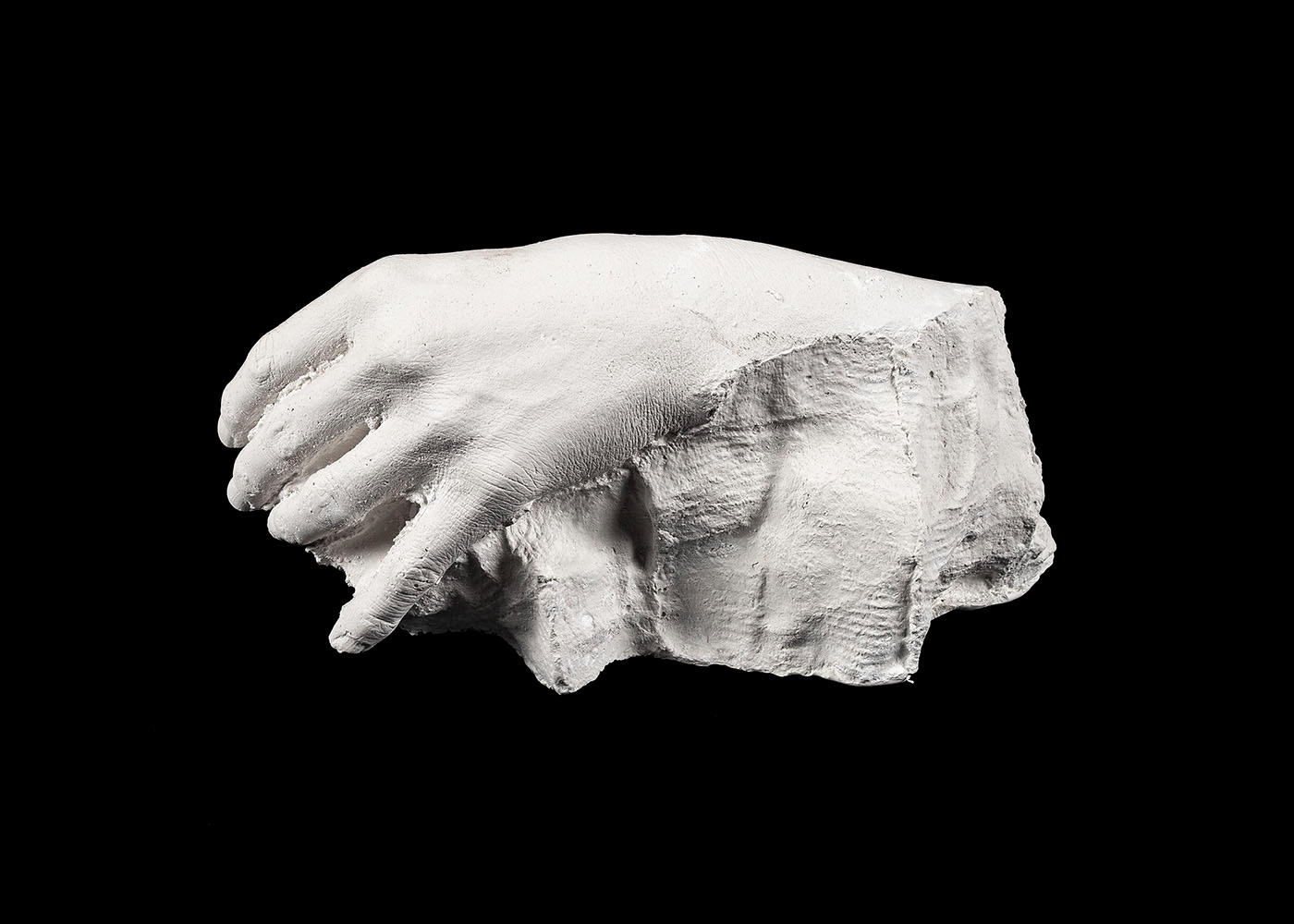 Rock Formation #10 (2019), plaster, 27 x 13 x 12 cm