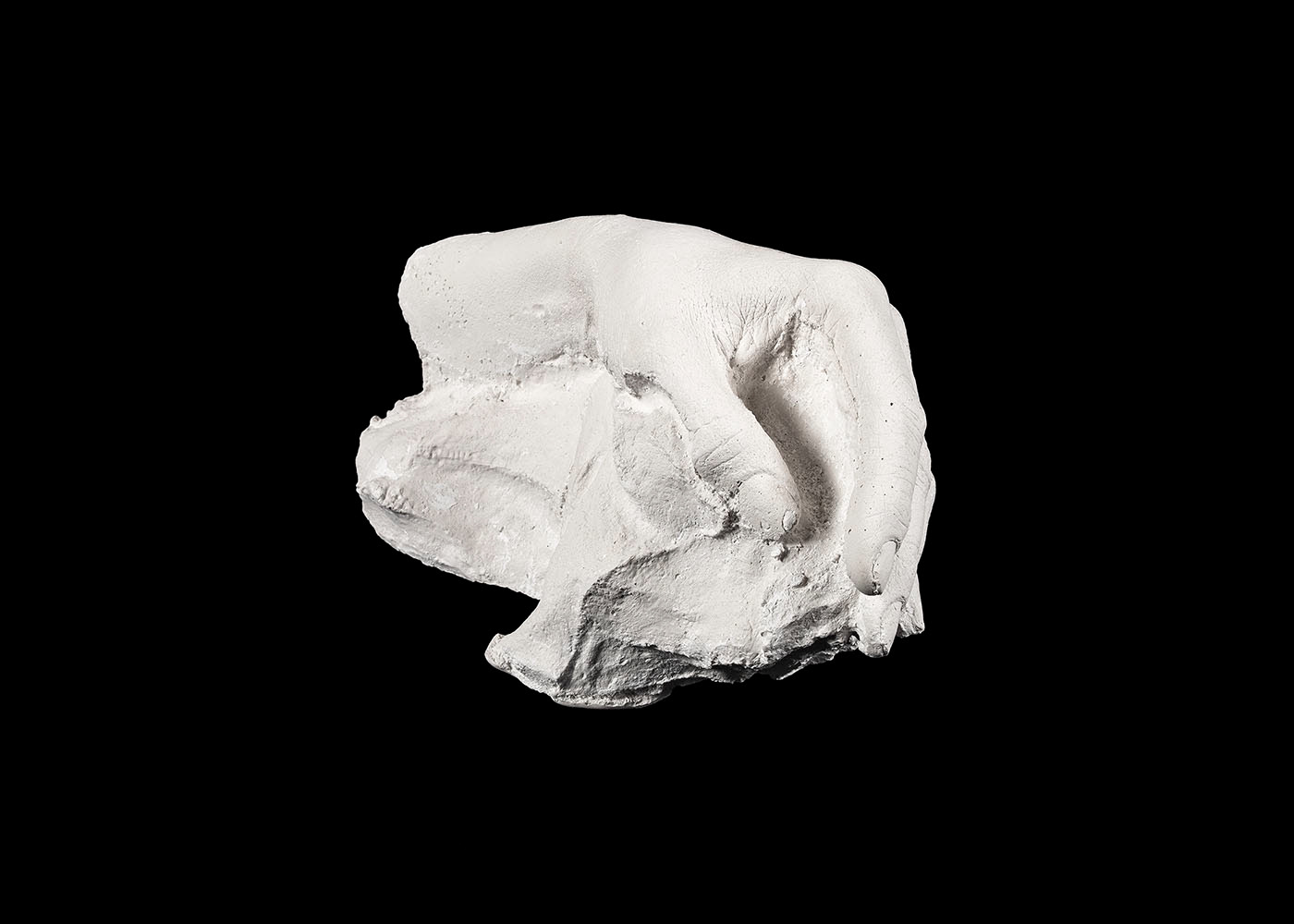 Rock Formation #10 (2019), plaster, 27 x 13 x 12 cm