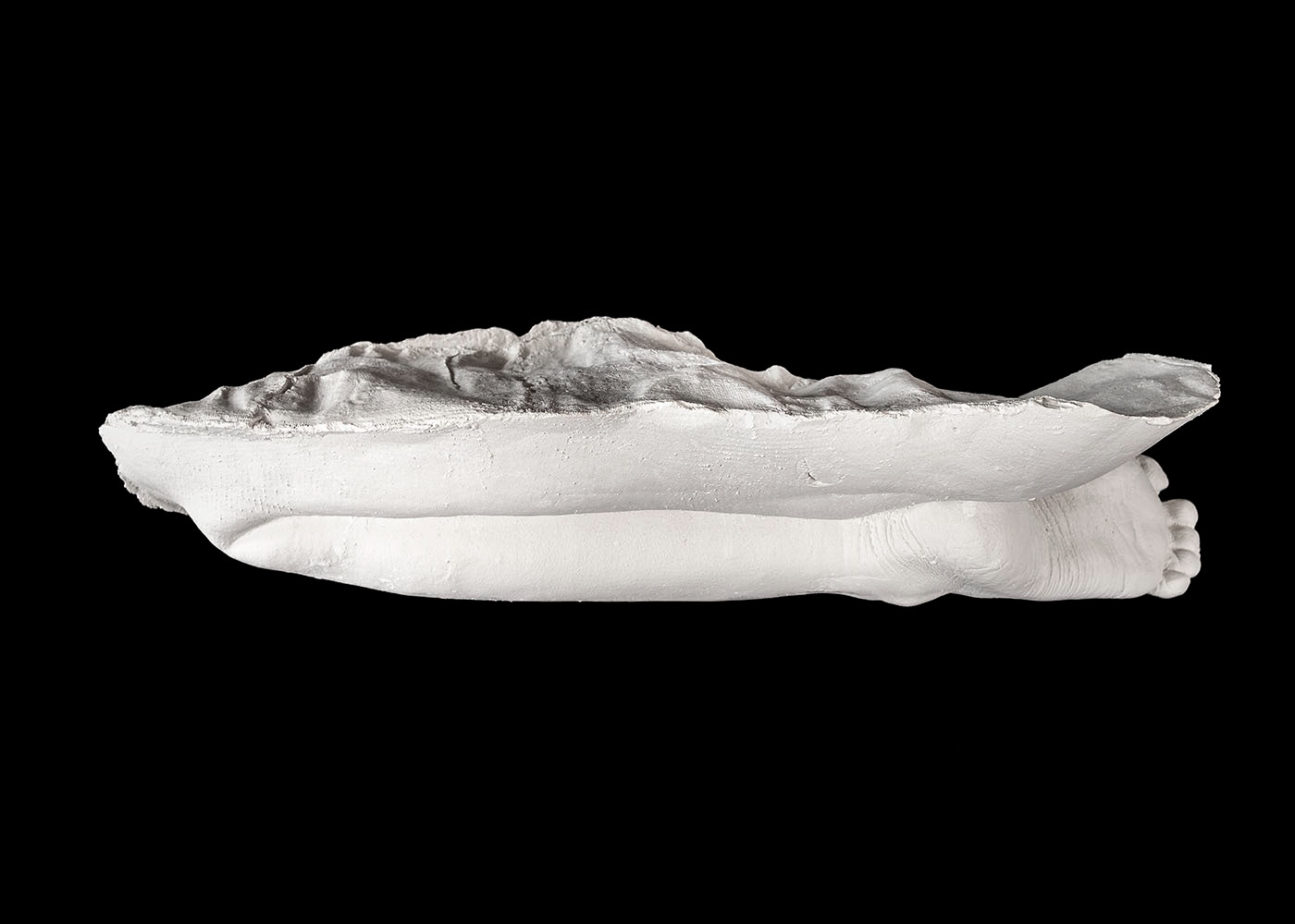 Rock Formation #02 (2019), plaster, 60 x 21 x 18 cm. (Sold)