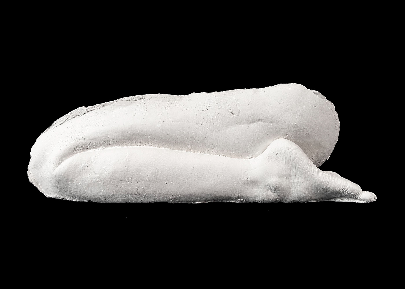 Rock Formation #02 (2019), plaster, 60 x 21 x 18 cm. (Sold)
