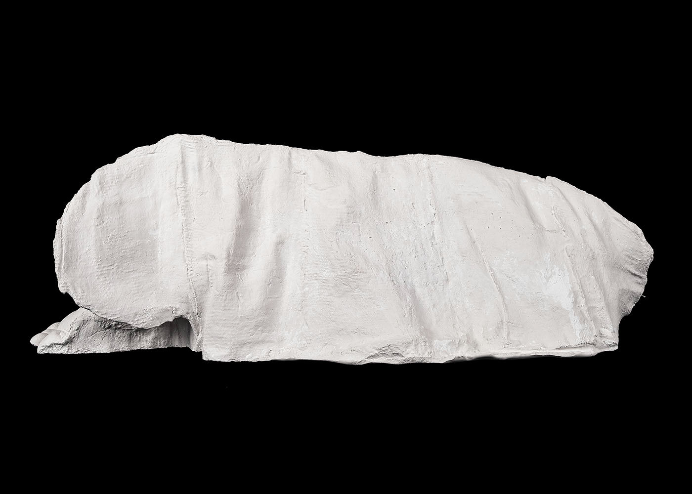 Rock Formation #02 (2019), plaster, 60 x 21 x 18 cm. (Sold)