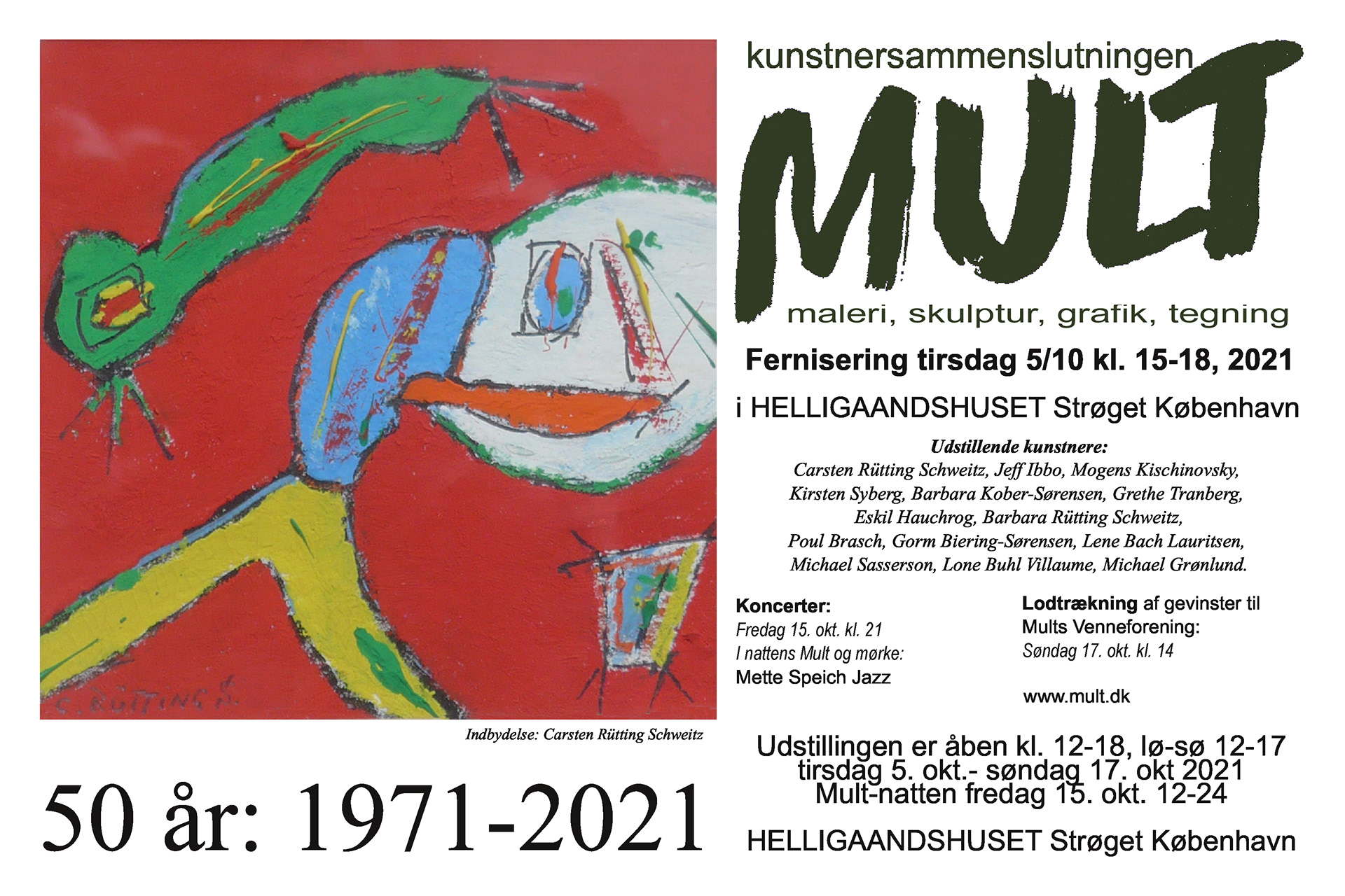 Kunstnersammenslutningen MULT 2021 i Helligåndshuset