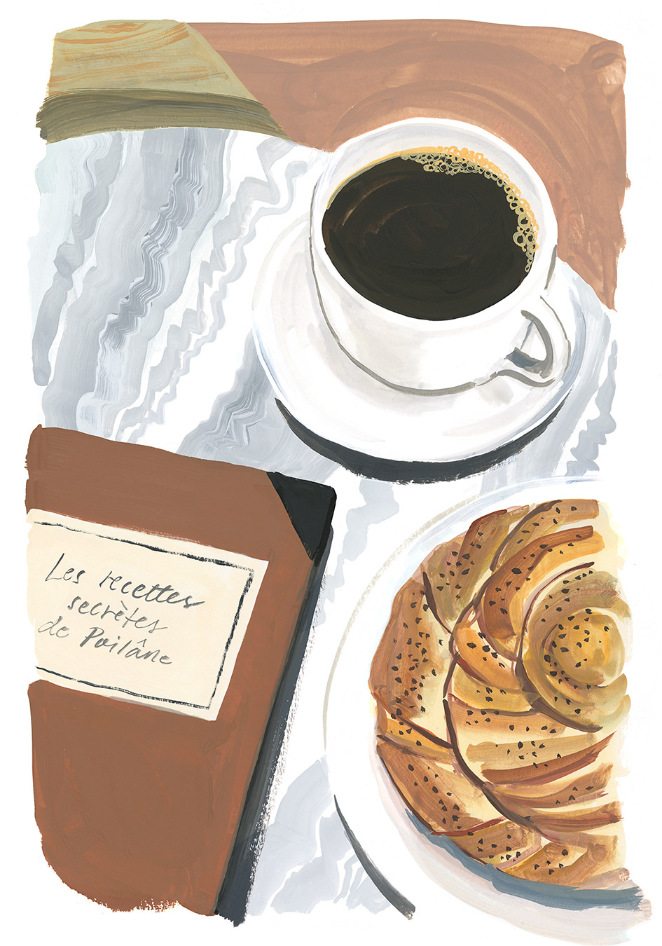 Joy and Pleasure brand illustration for Gateau/Fazer