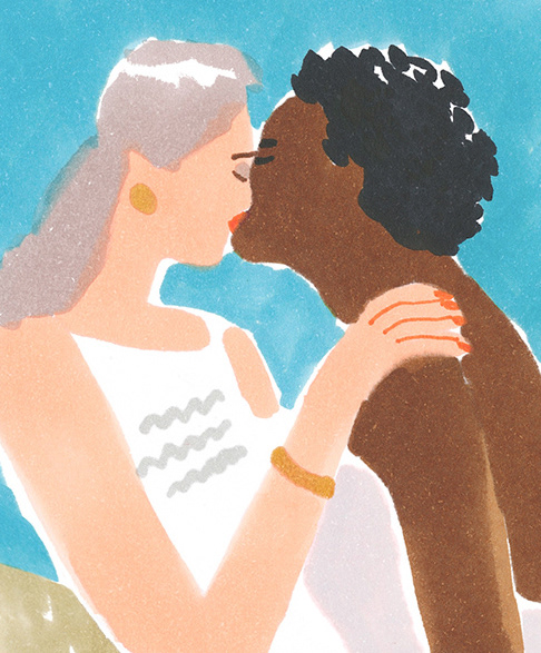 Detail of cover illustration for Kanava, the Finnish church & same-sex marriage