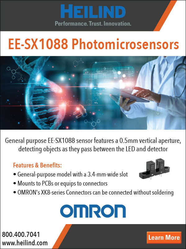 Heilind/Omron Print Ad 2021