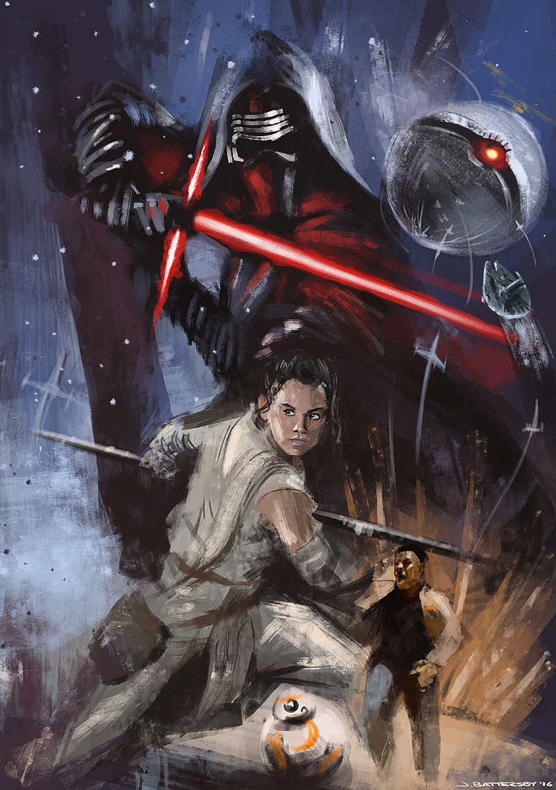 Jason Battersby   Designer - Star Wars: The Force Awakens Poster 