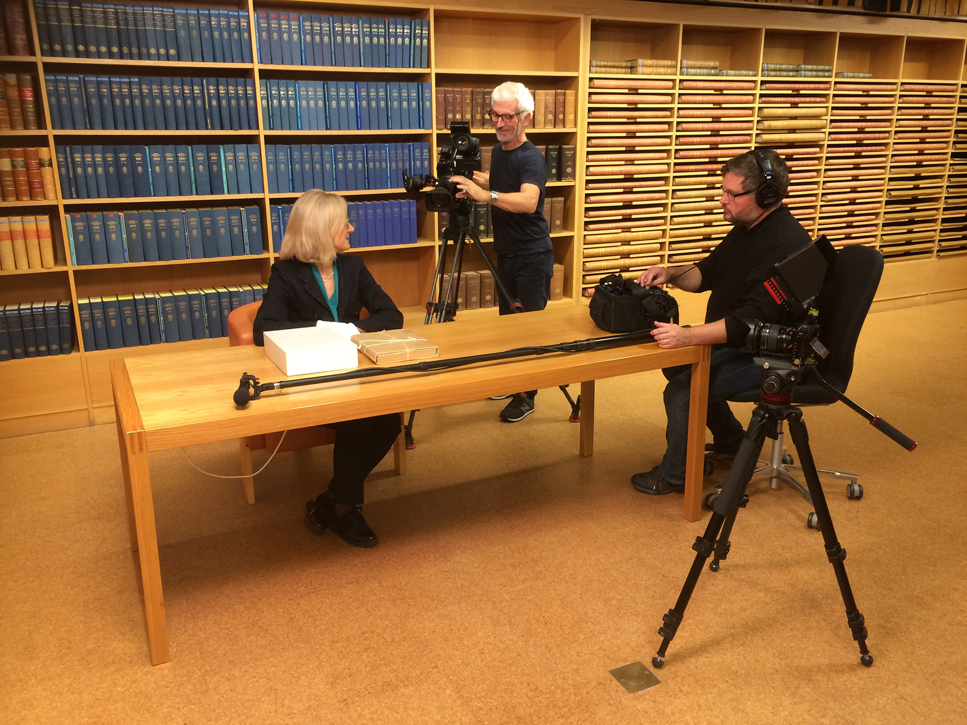 Tournage de Isabelle Aristide-Hastier, directirce des Archives Nationales de Pierrefitte