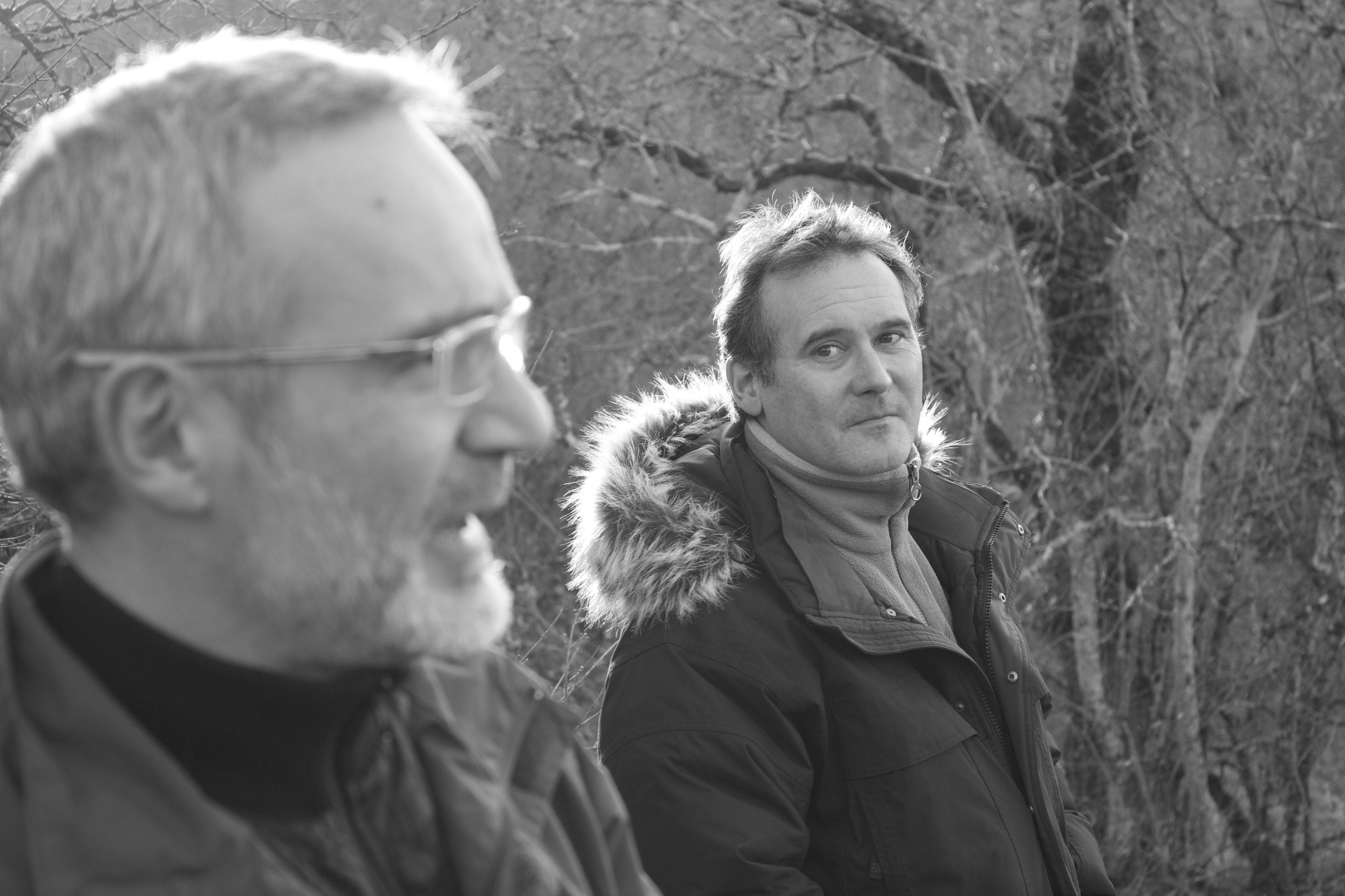 Hervé Lodé, chef et Thierry Blandin, ingé son