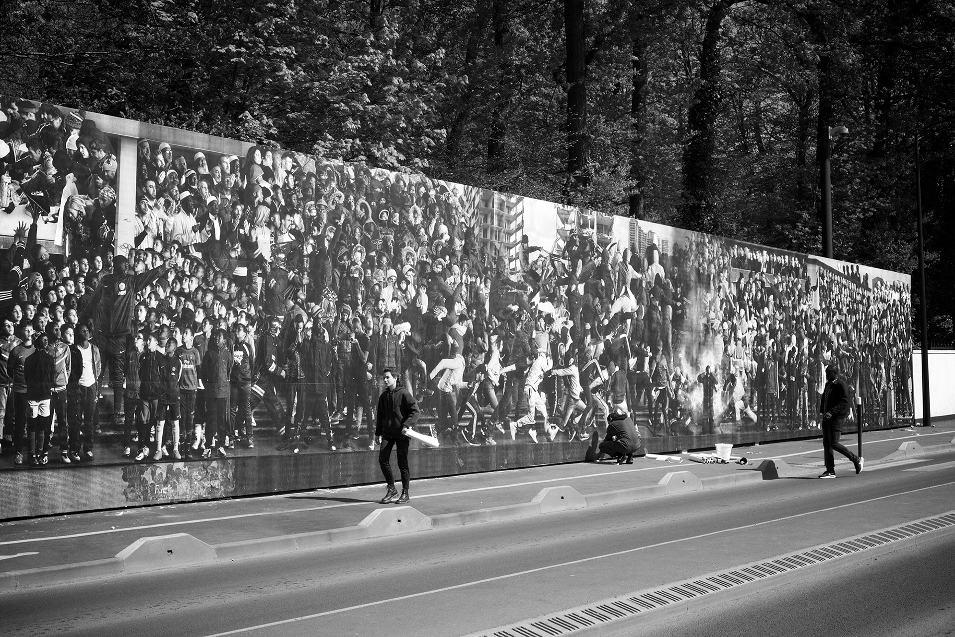 La fresque est installée à Montfermeil