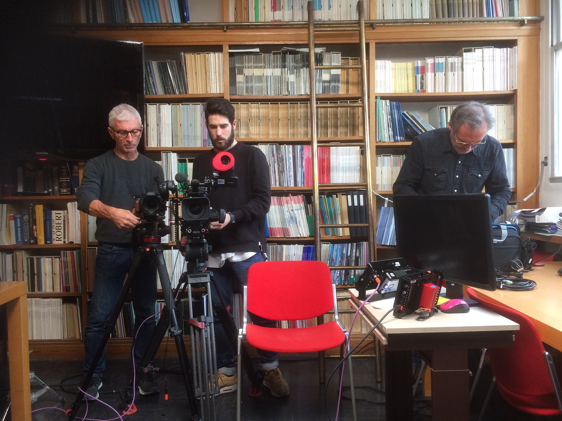 Tournage au Muséum d'Histoire Naturelle