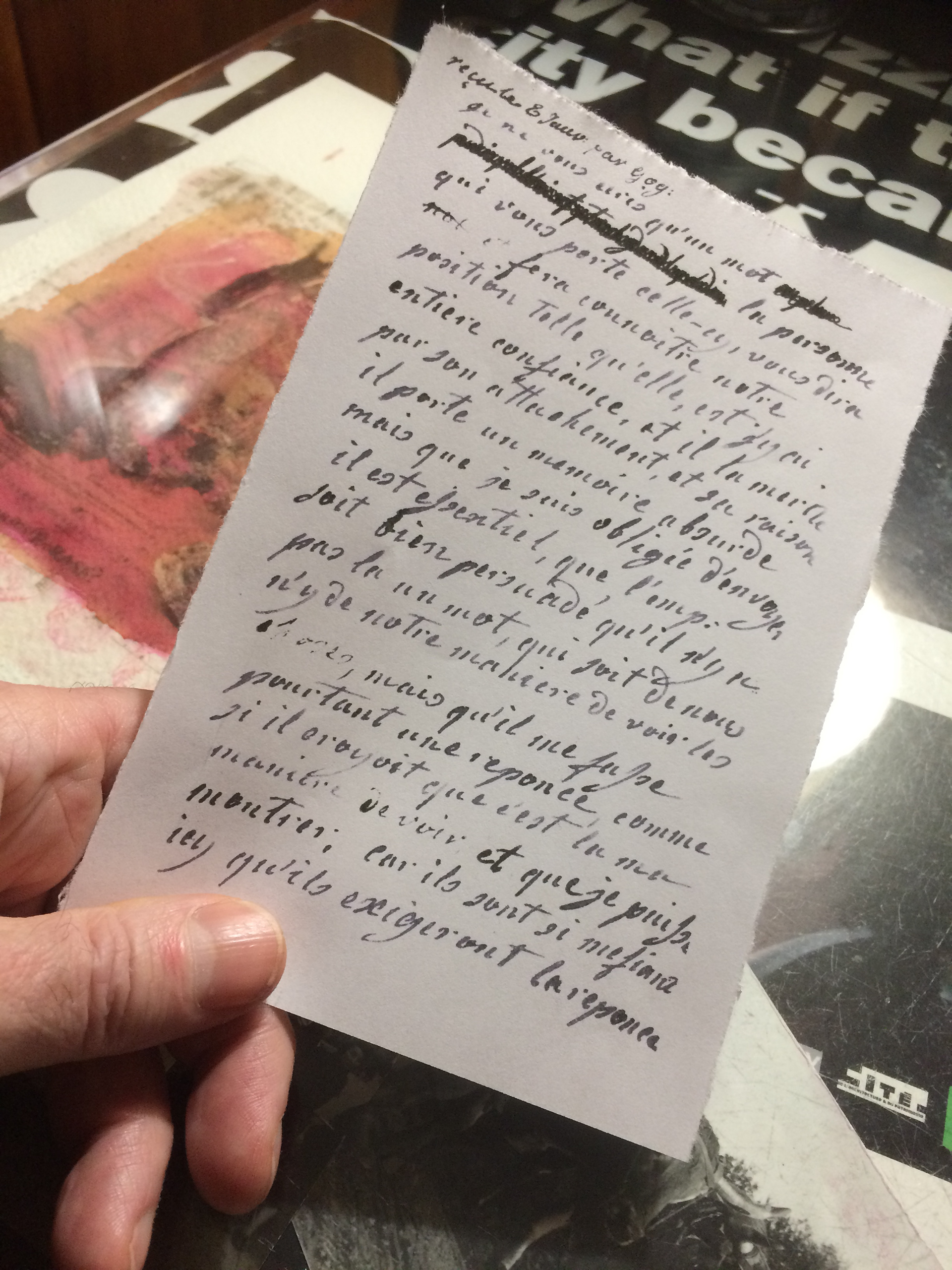 Lettre de Marie Antoinette