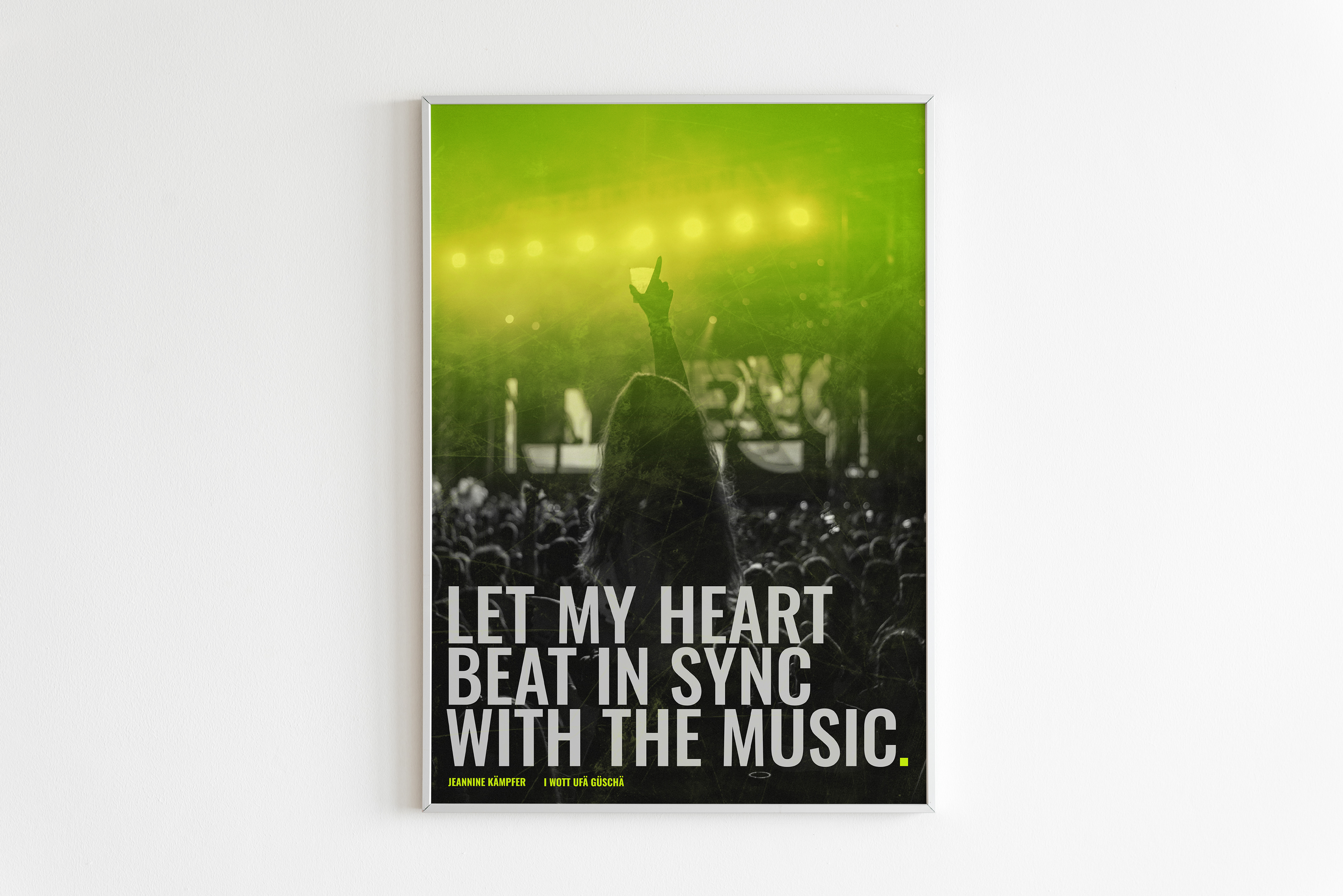 let my heart beat in sync with the music