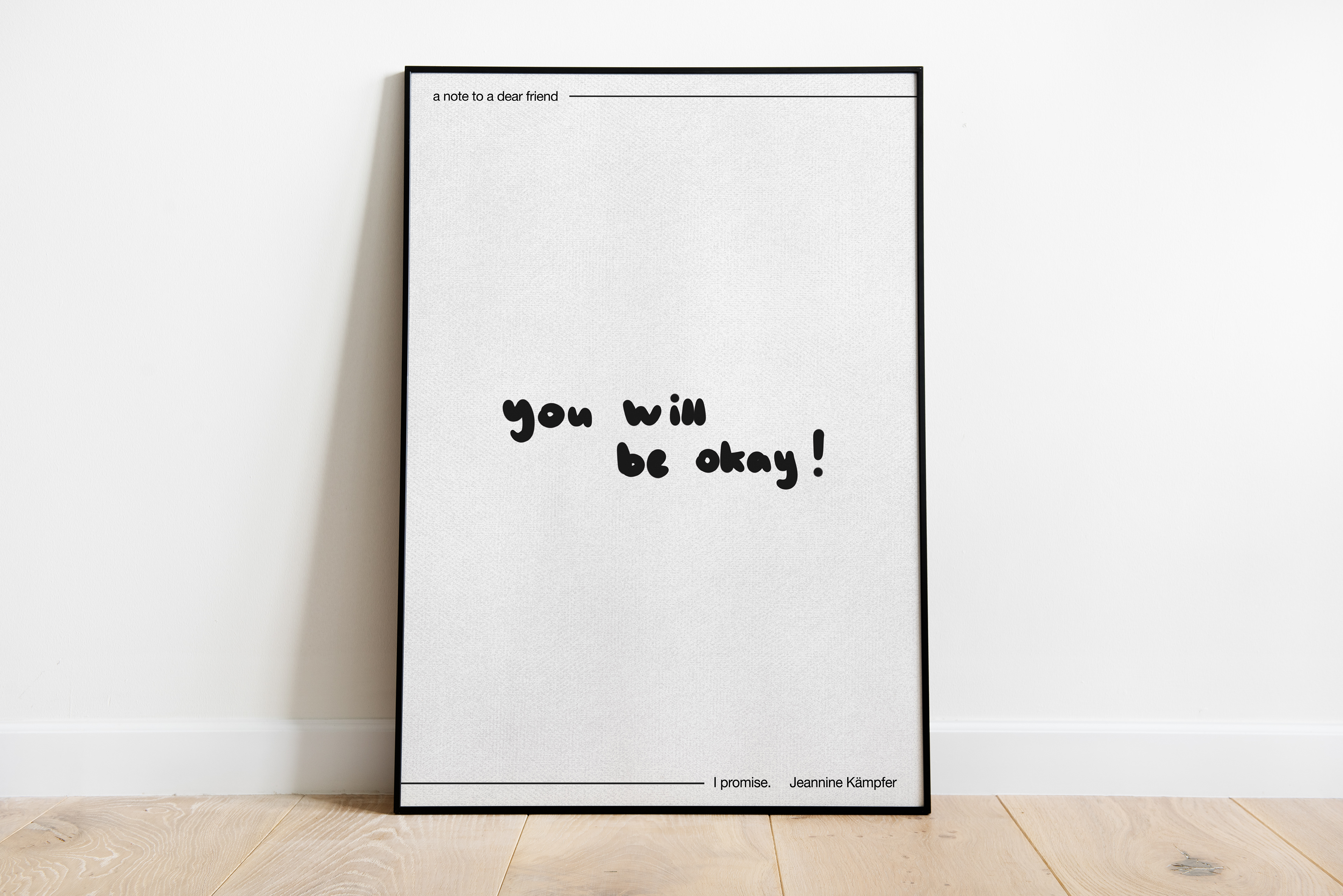 you will be okay