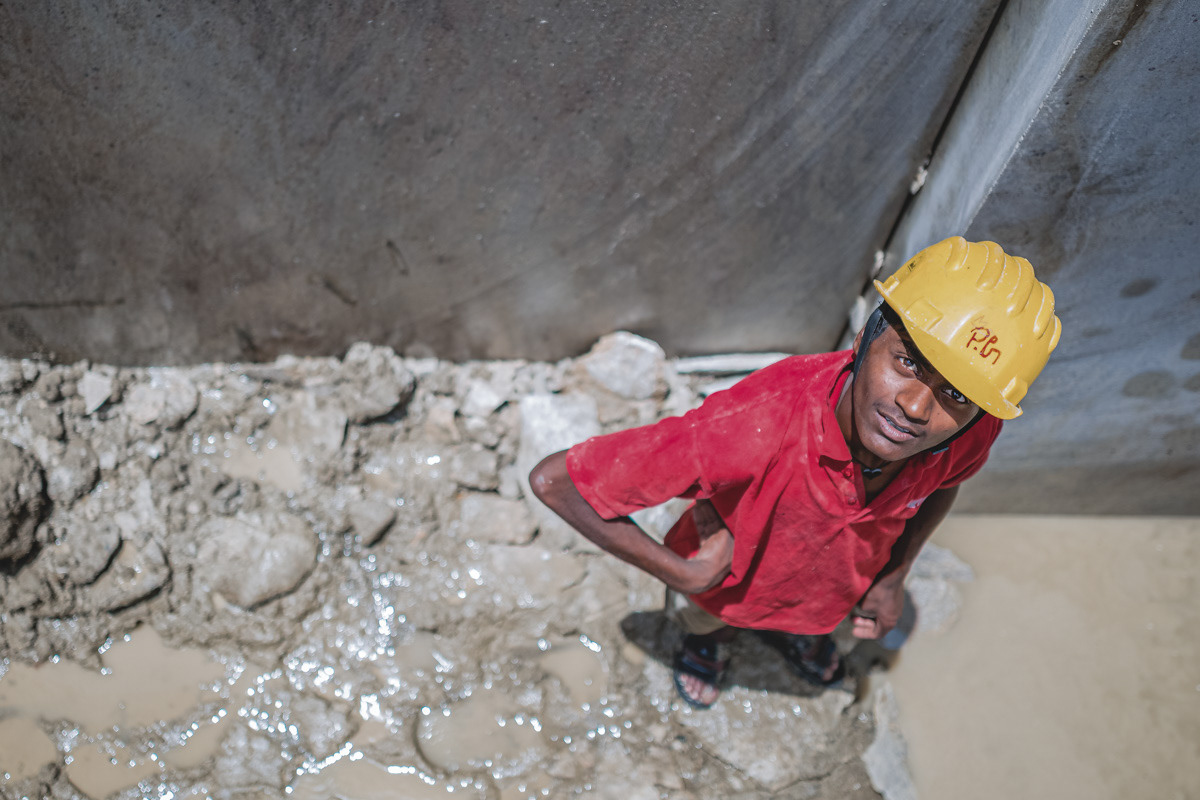 Portrait of a quarry worker