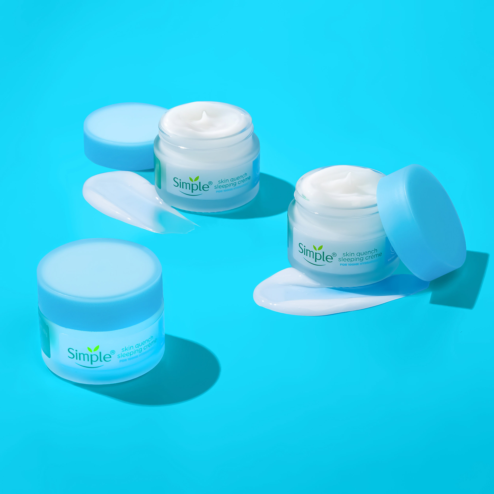 Product photography of Simple skin quench sleeping creme