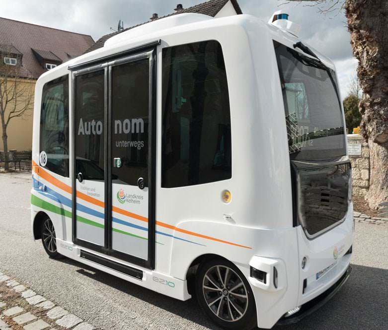 EasyMile shuttle bus in Kelheim