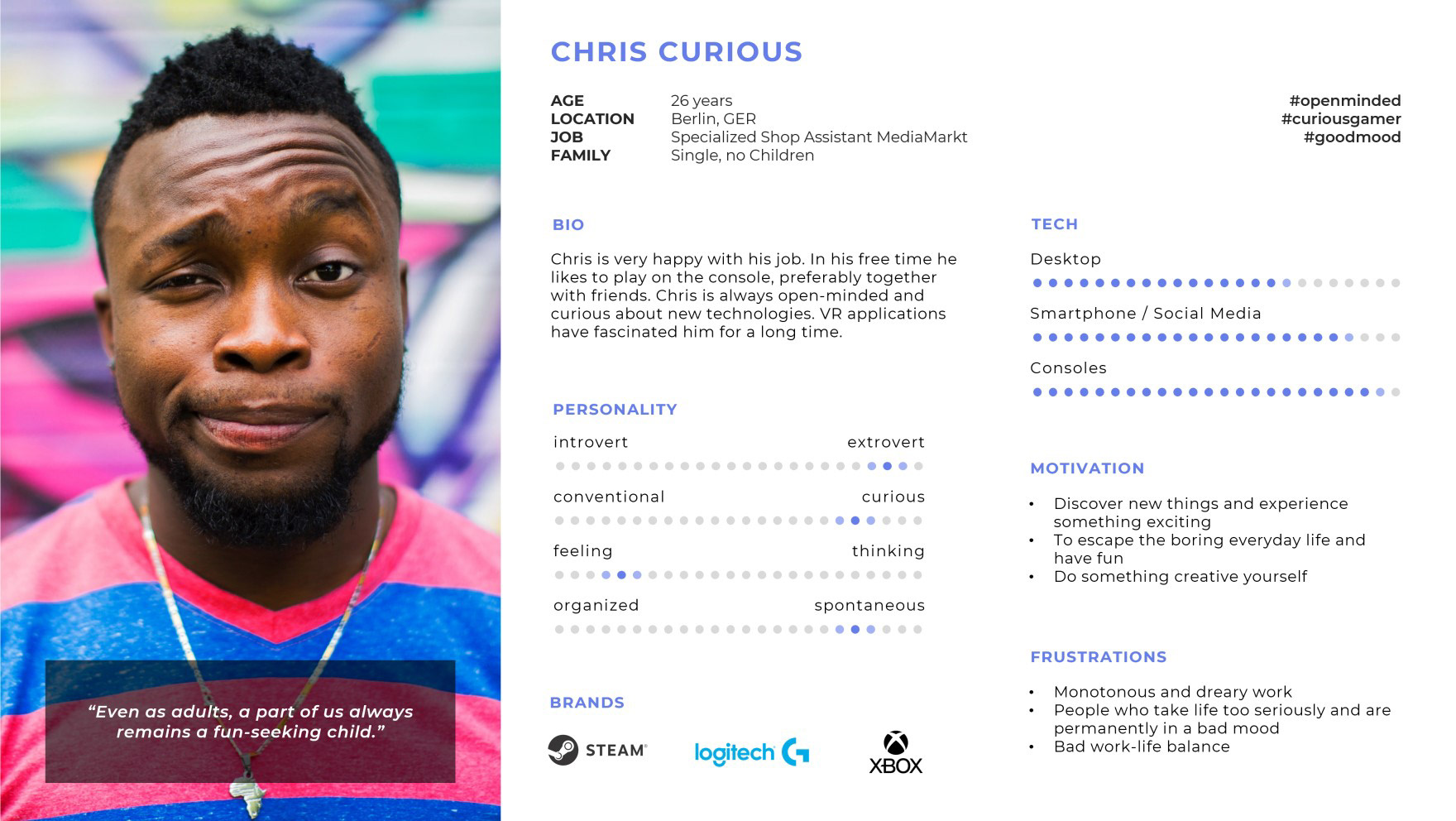 Persona Chris Curious