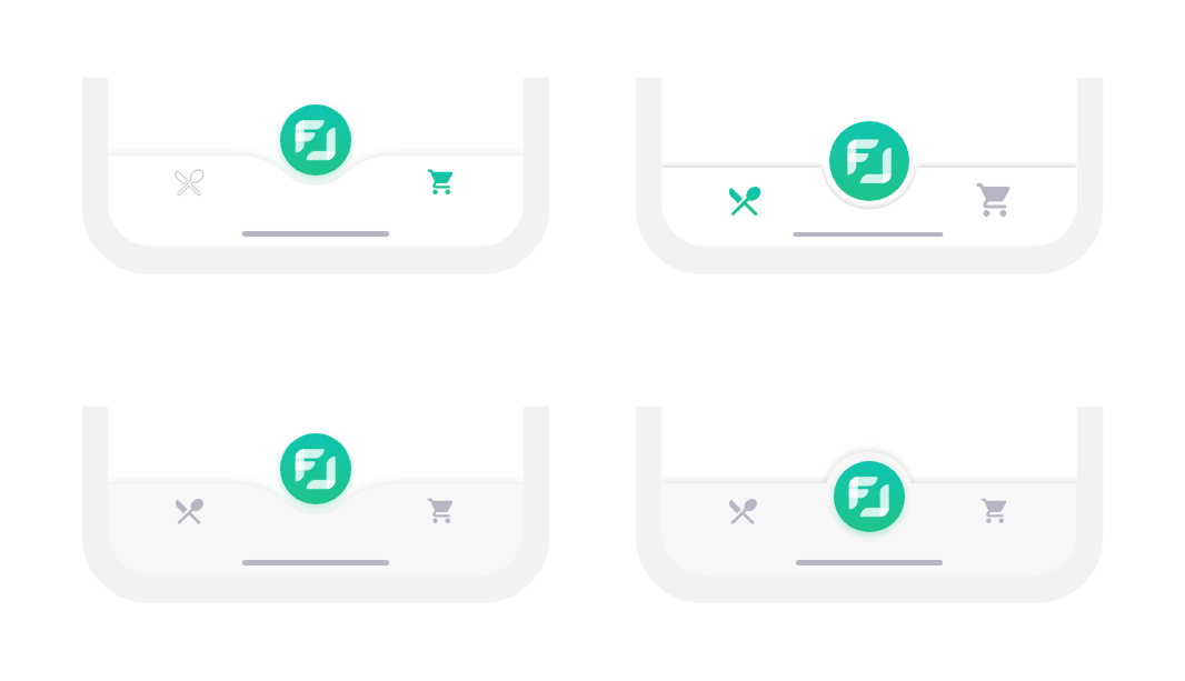 Discarded navigation bar variants