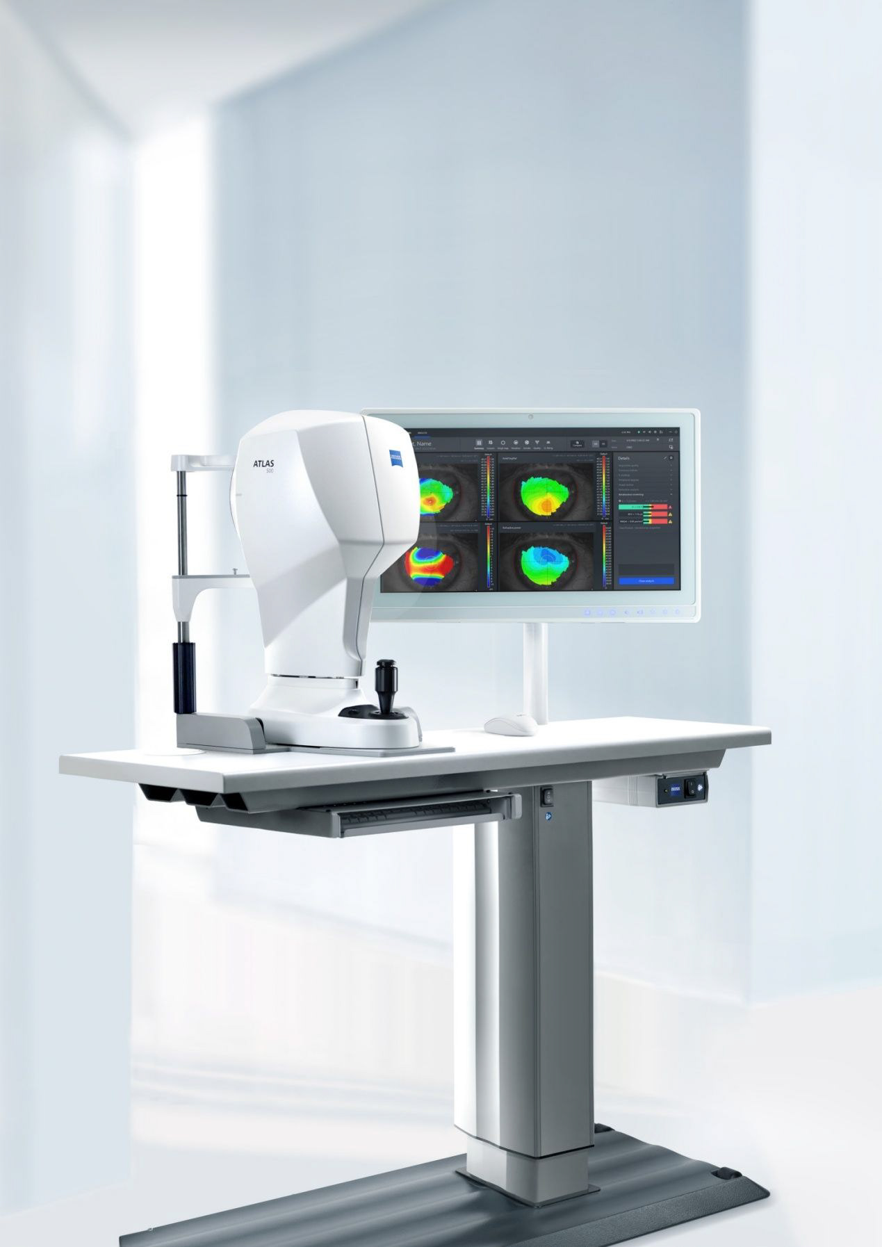 Measuring head and workstation