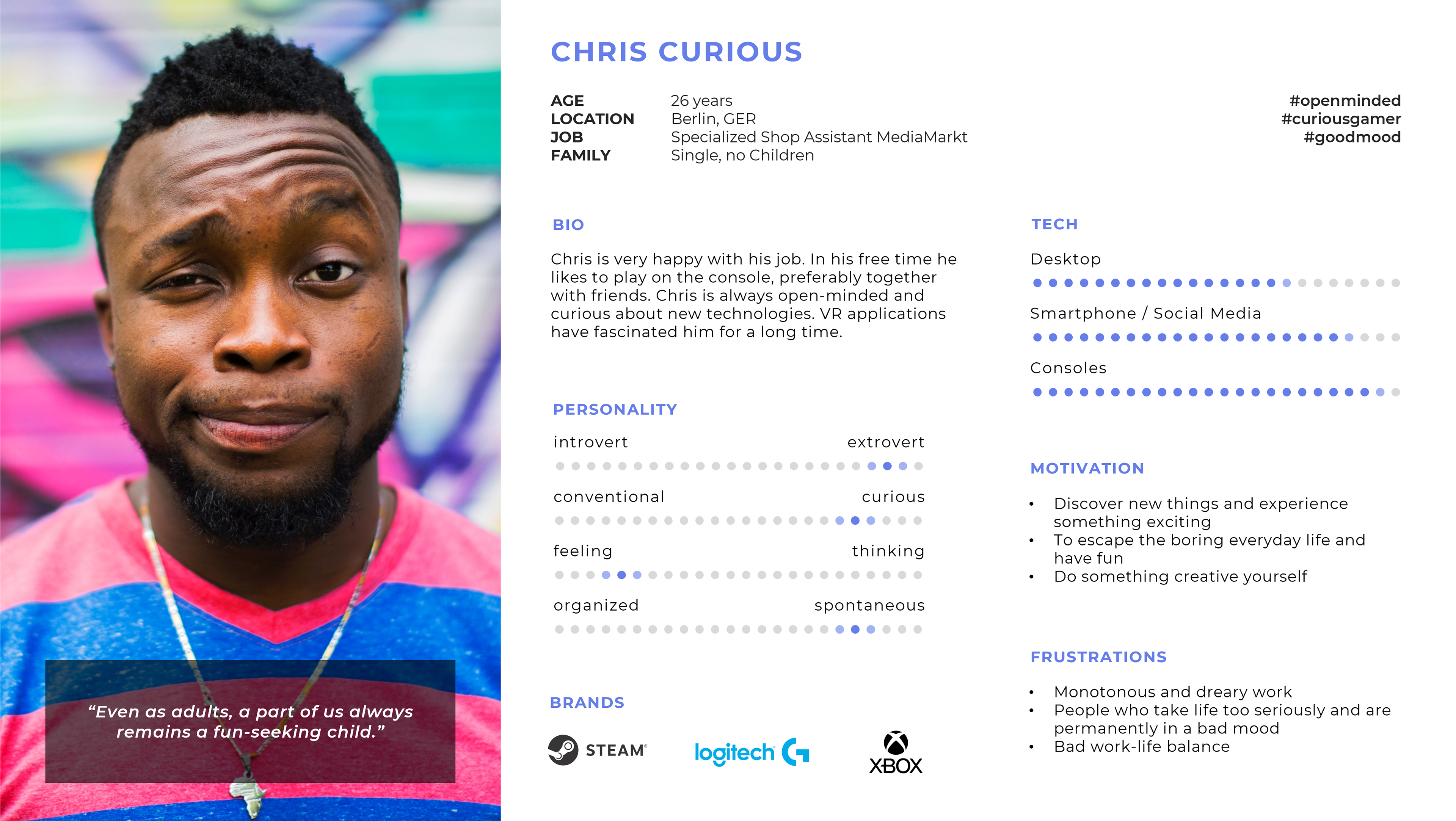 Persona Chris Curious