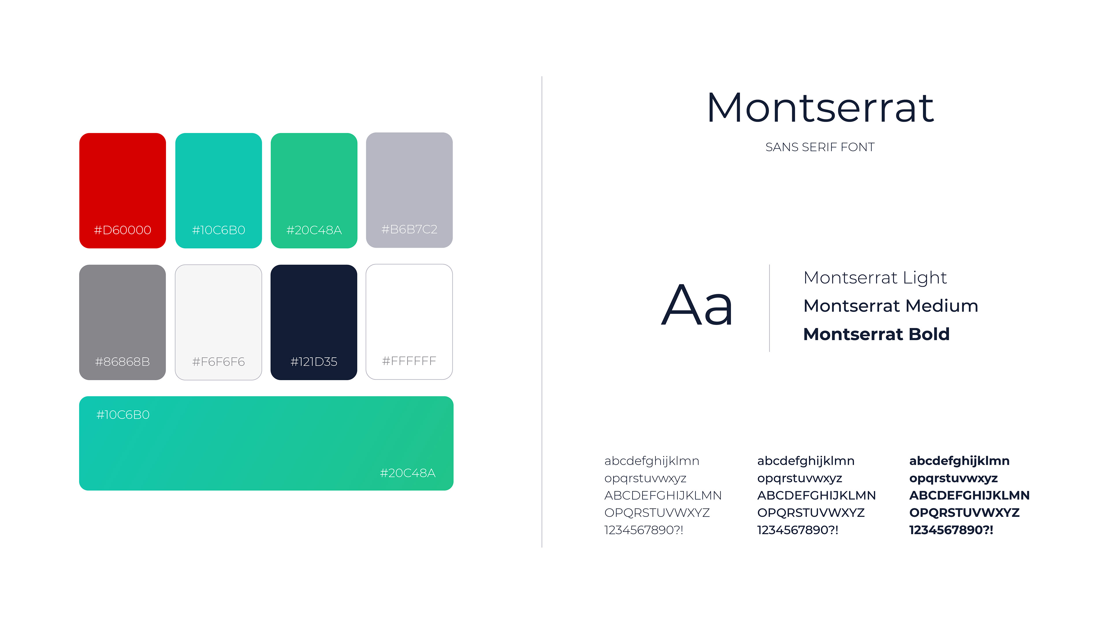 Styleguide colors & typography
