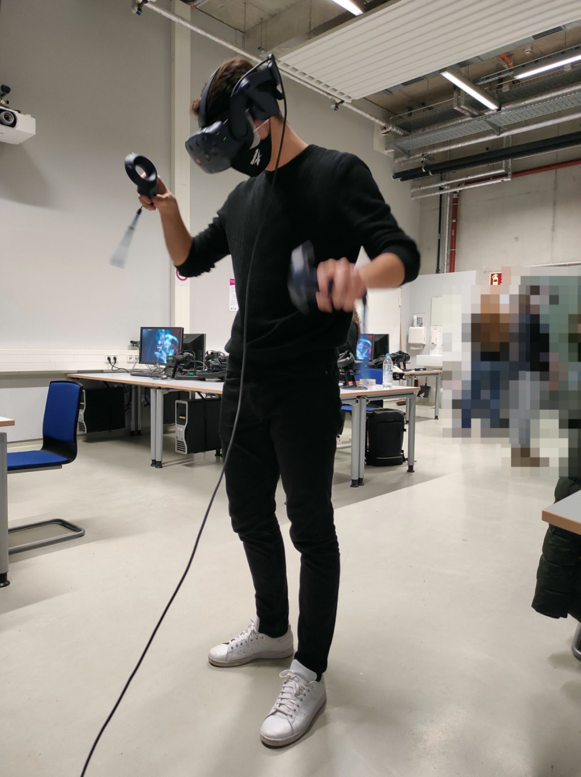 Usability testing in the VR lab at TH Ingolstadt