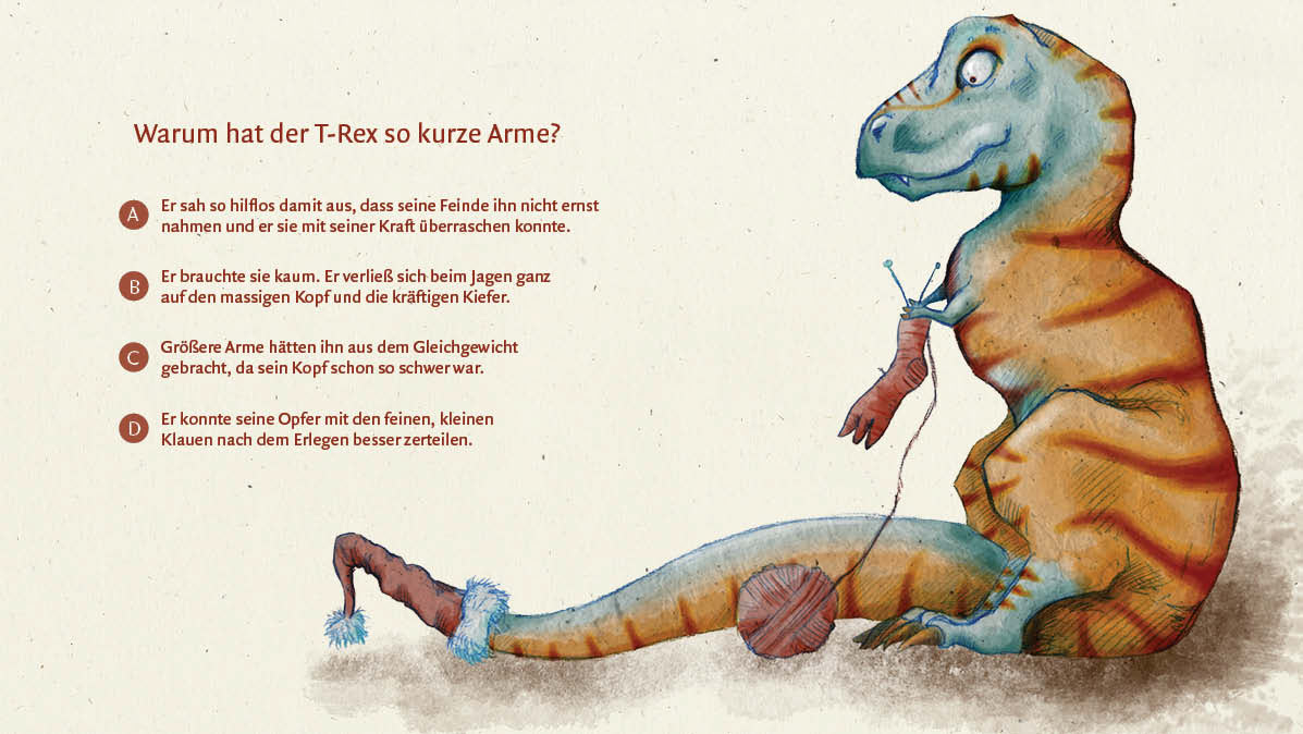 Strickender Tyrannosaurus Rex