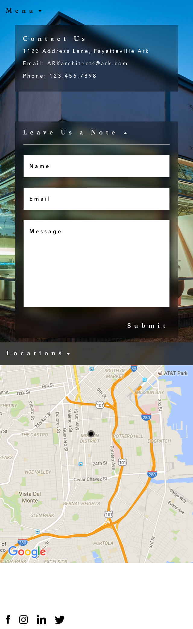 leave us a note
