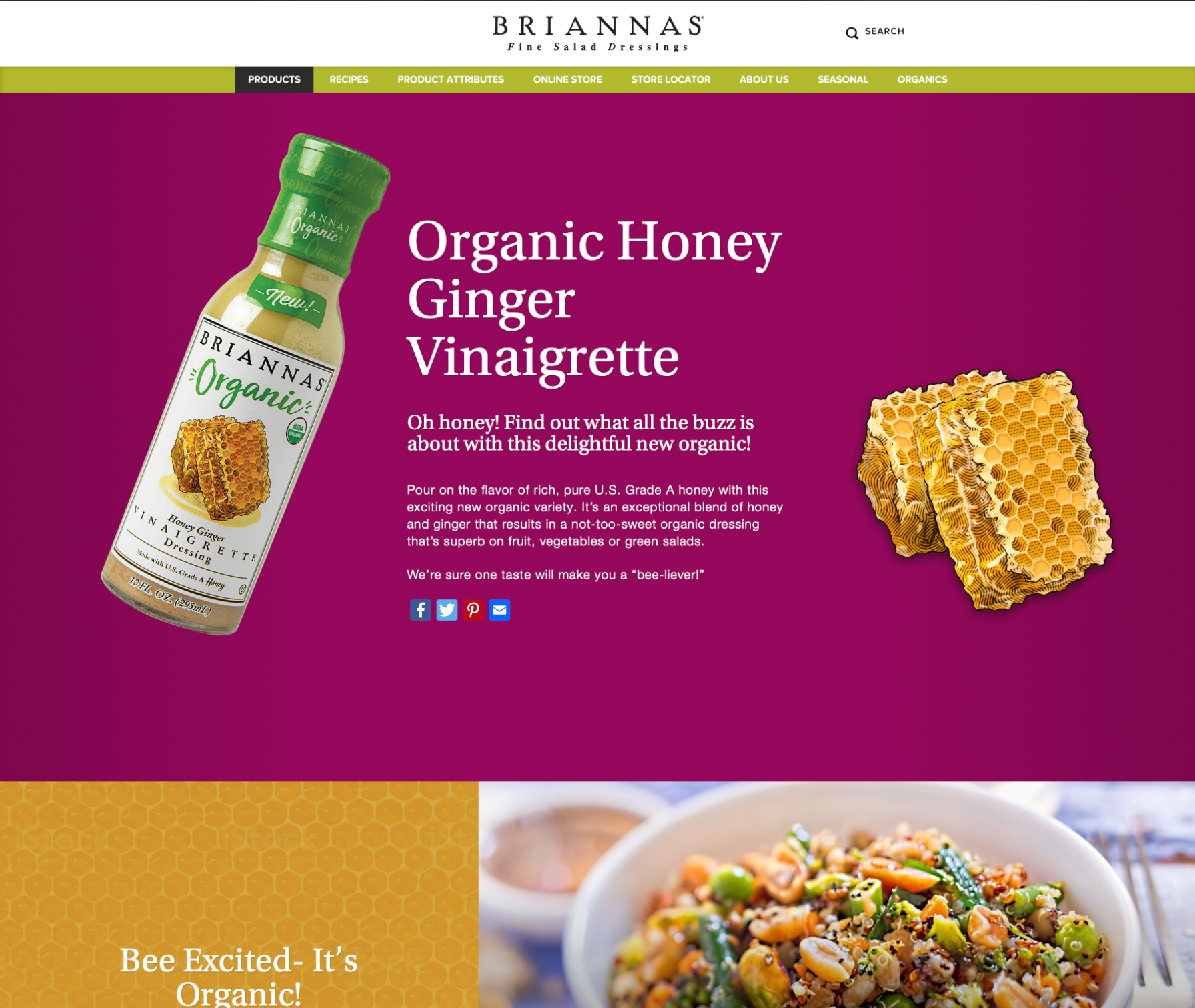Products pages