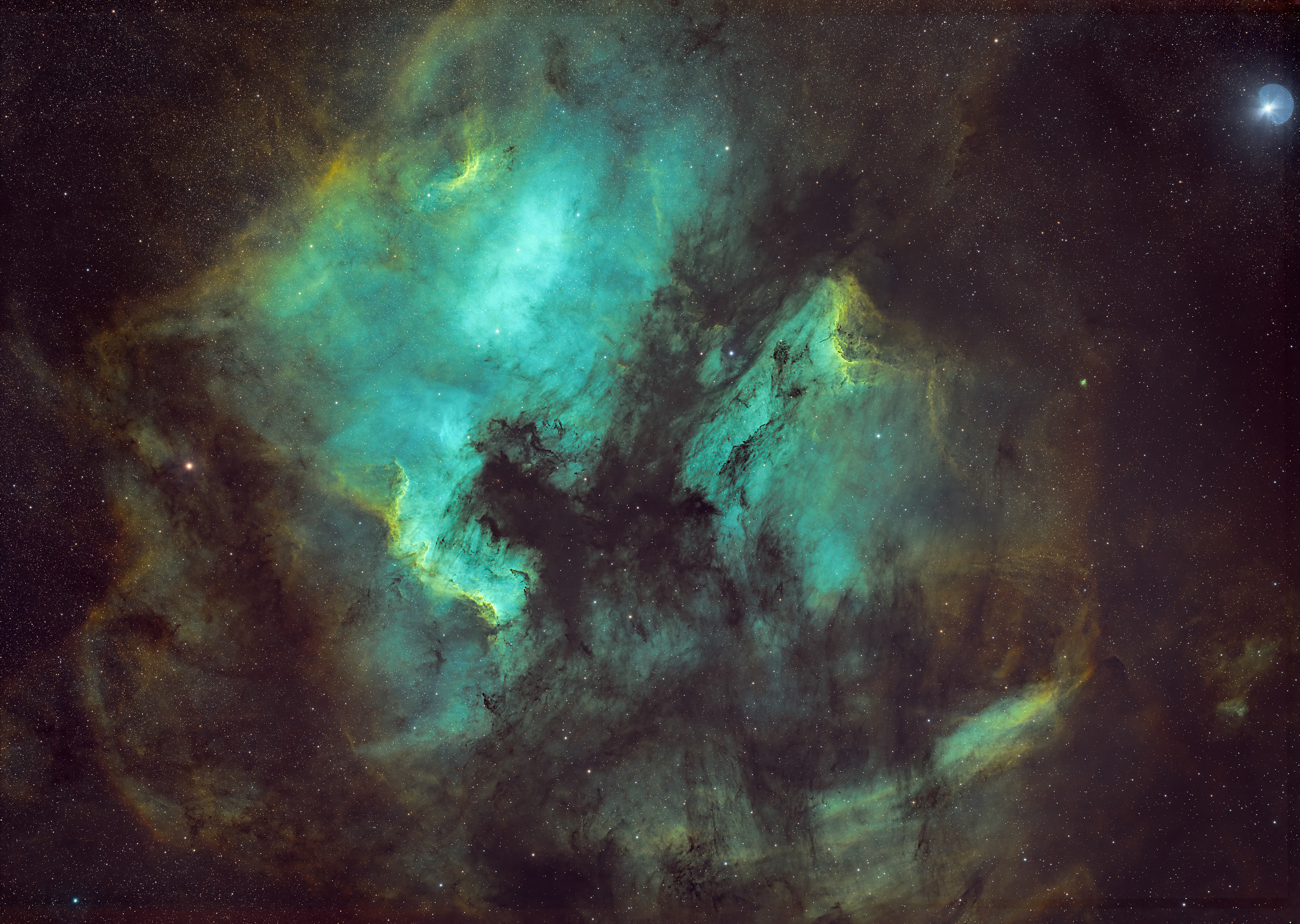 NORTEAMÉRICA EN PALETA HUBBLE SHO