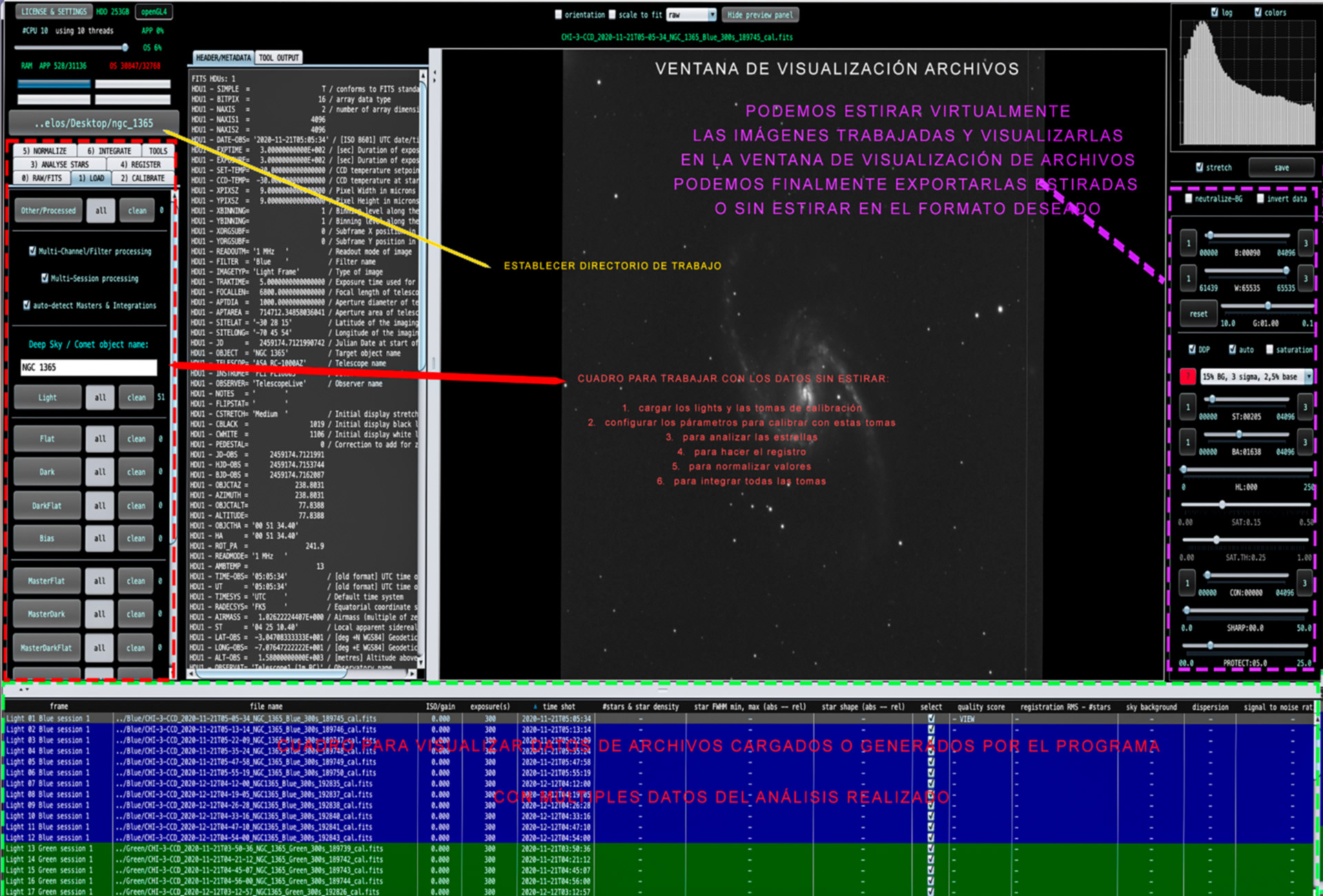 ASTROPIXEL PROCESSOR PANTALLA INICIO