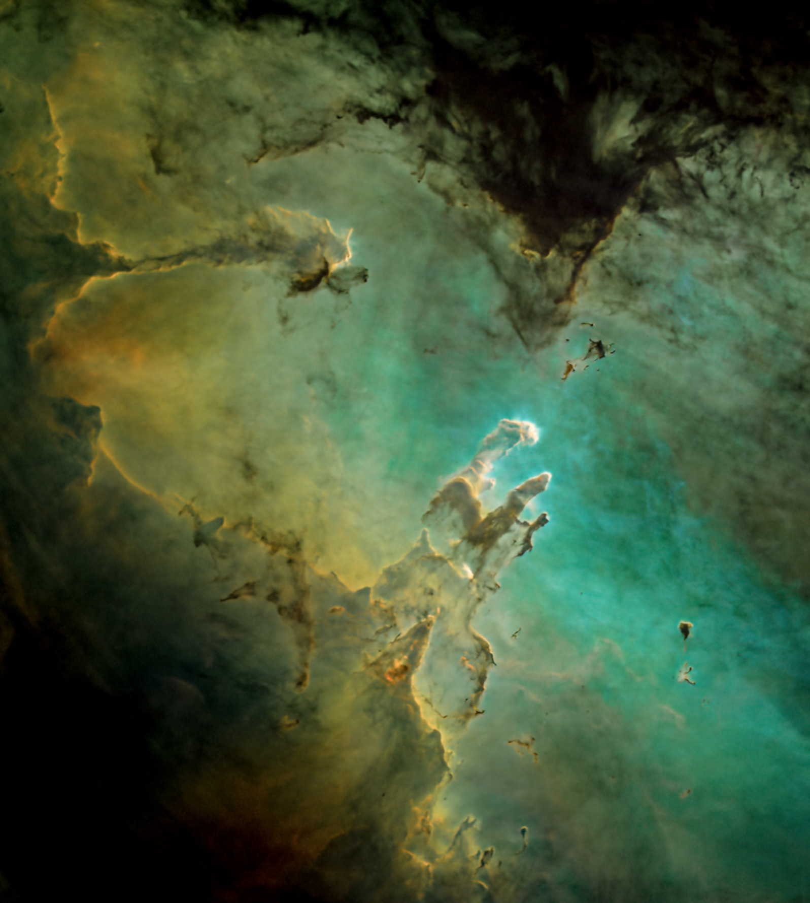 LOS PILARES DE LA CREACIÓN EN PALETA HUBBLE SHO pag .302