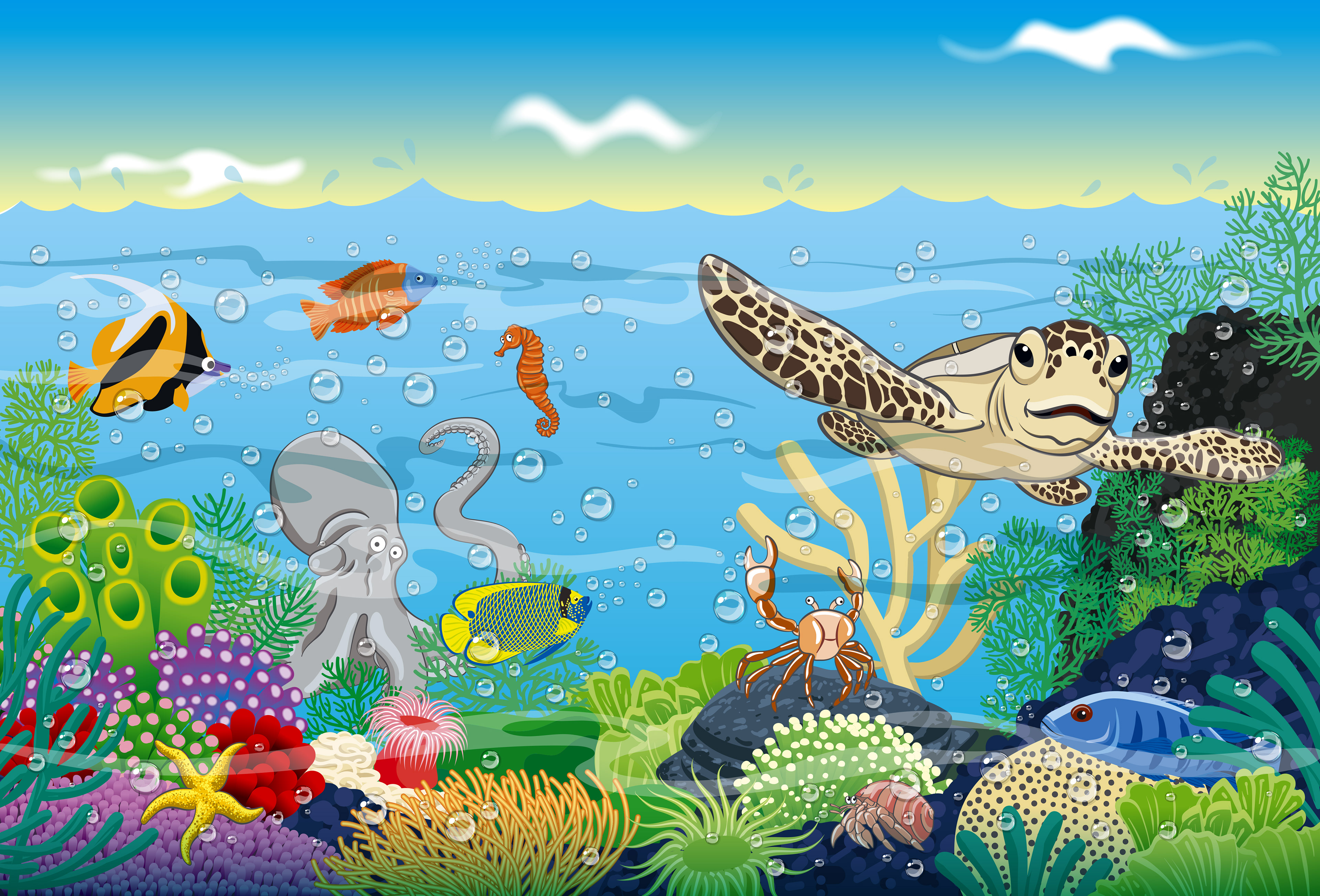 Illustration for the sea section