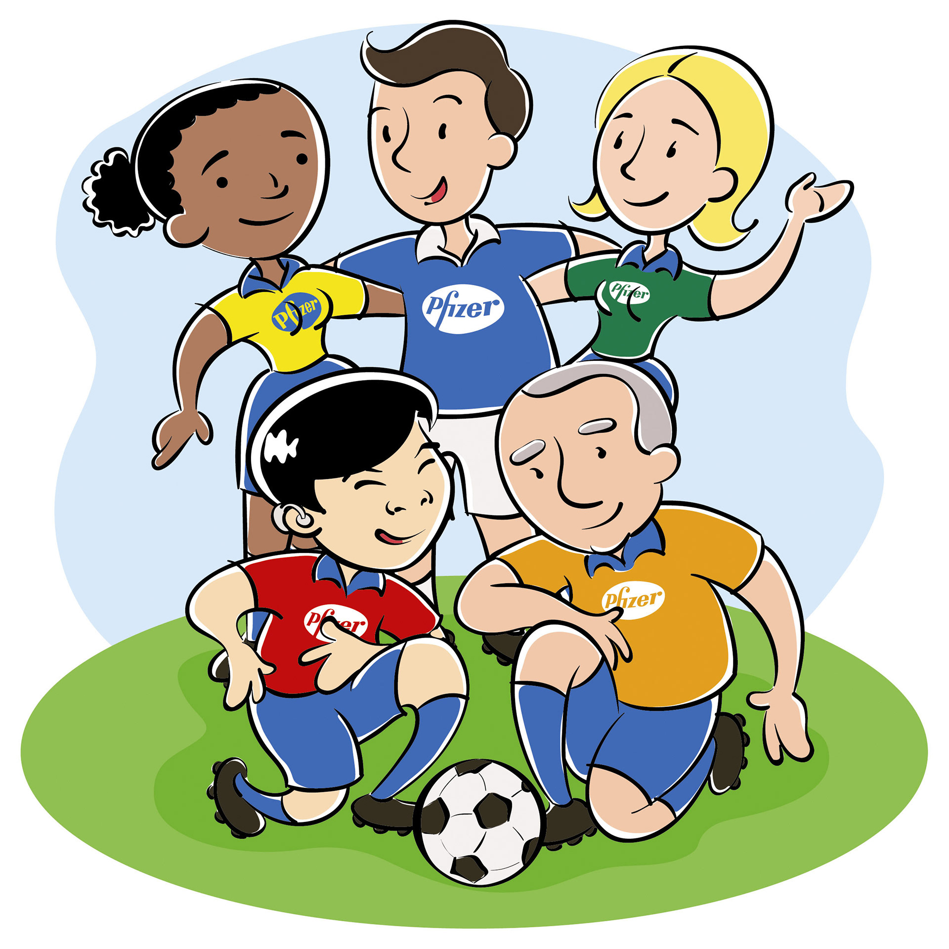 Mascots for Interna Campaing Pfizer Brazil