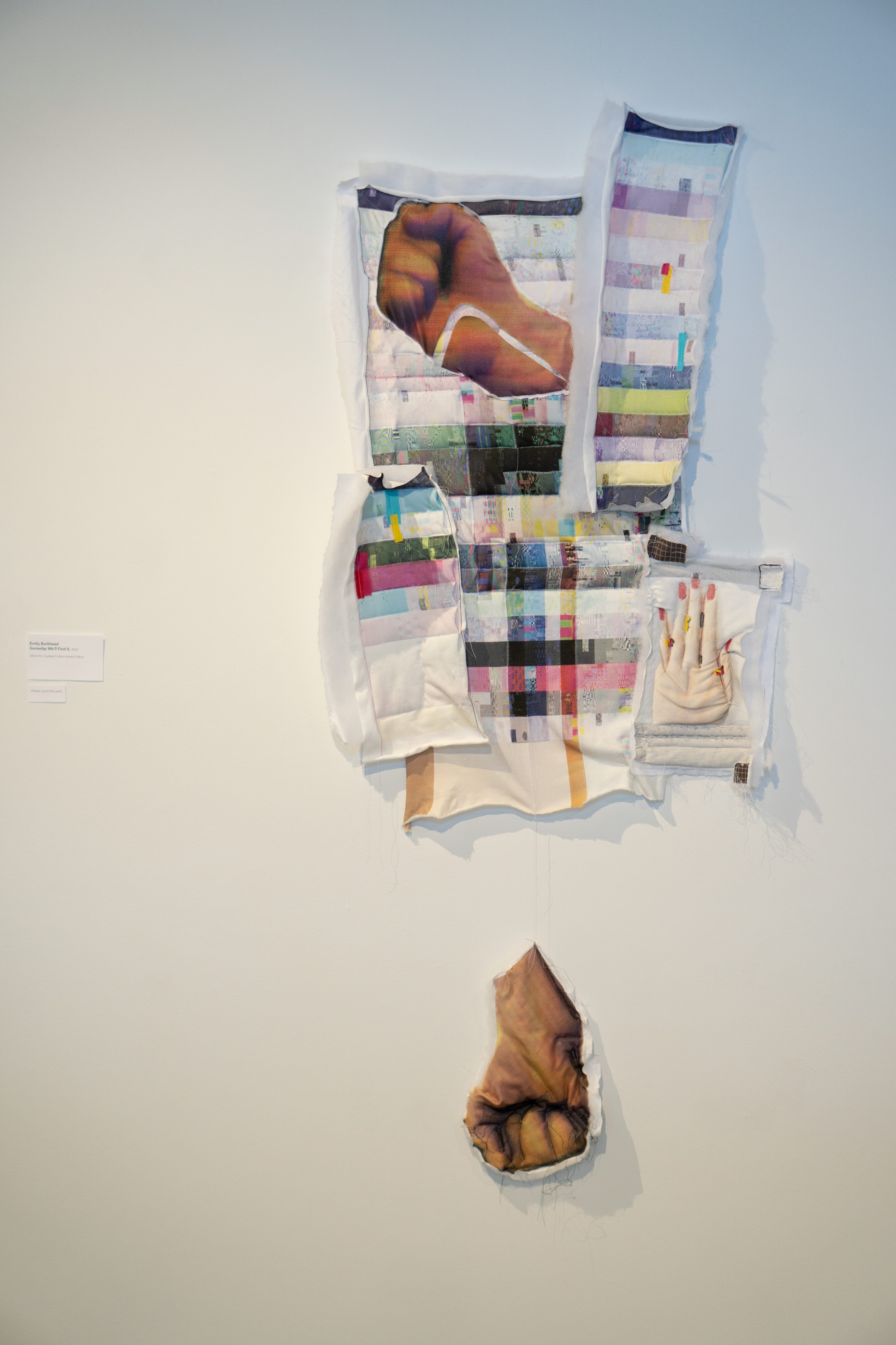 Someday We'll Find It, 2022. Printed cotton fabric and cotton batting.