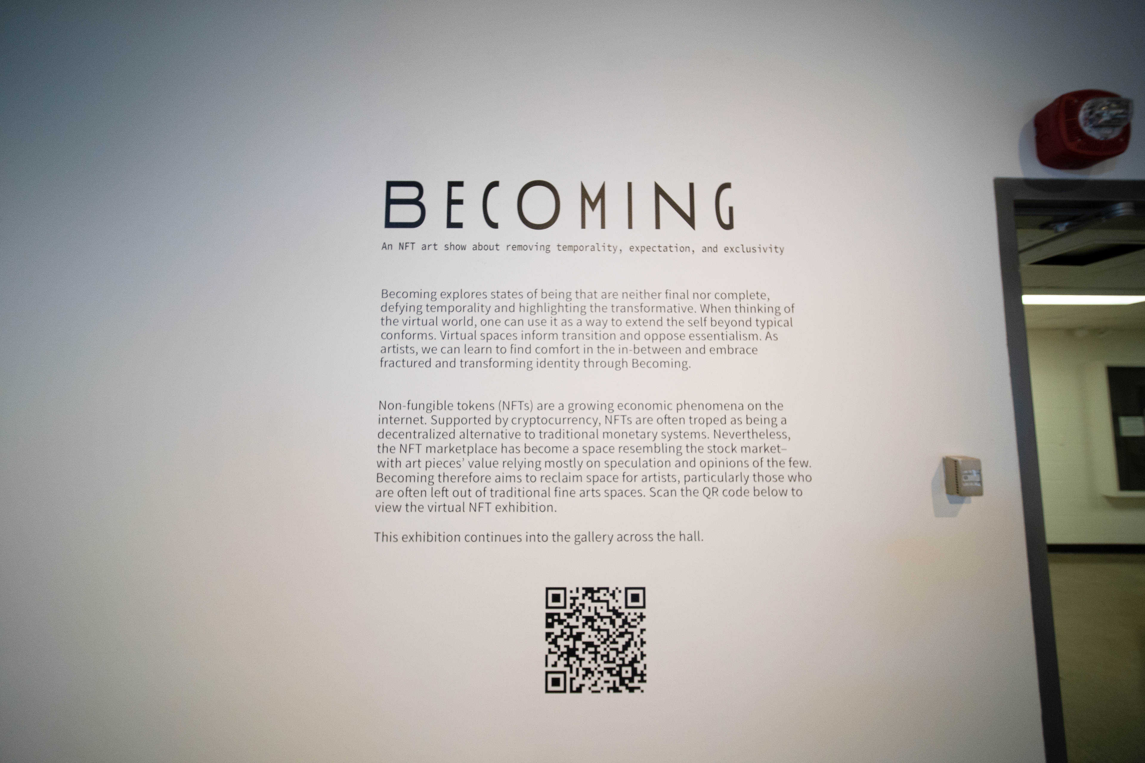 Becoming, Emily Burkhead, co-curator. 