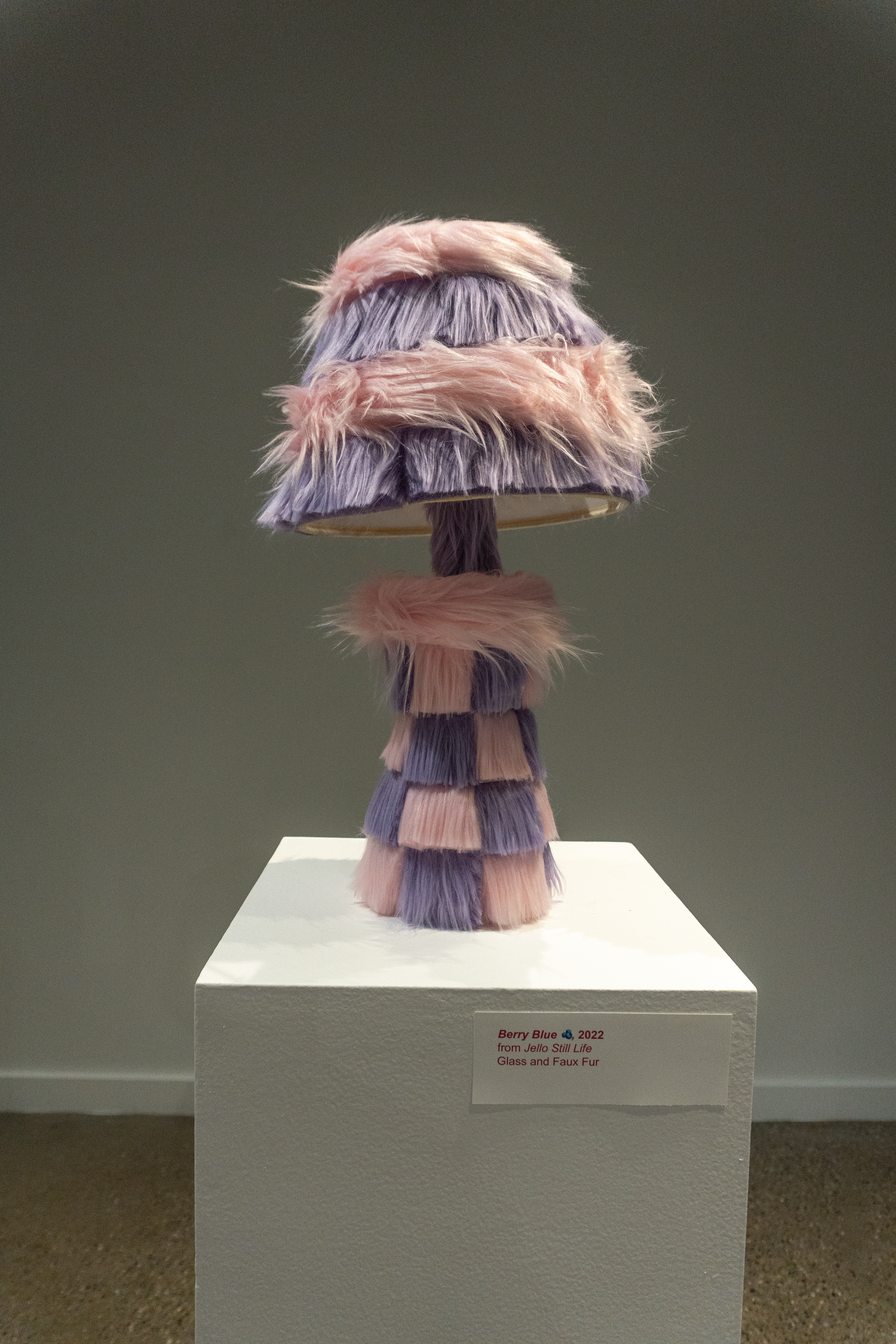 Berry Blue, 2022 from JELLO Still Life Glass and Faux Fur